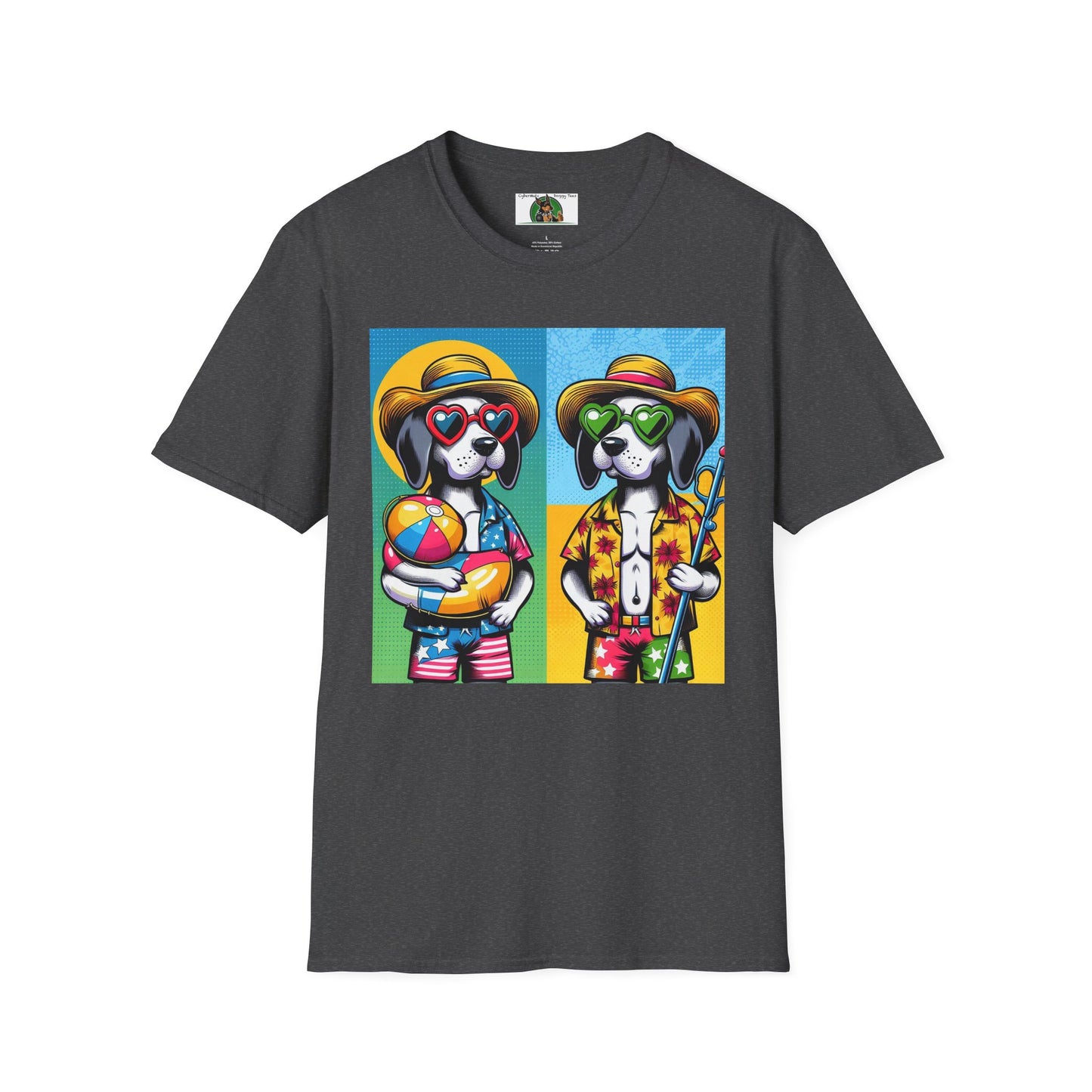 Wacky Pop Art T-Shirt Printify Dark Heather S 