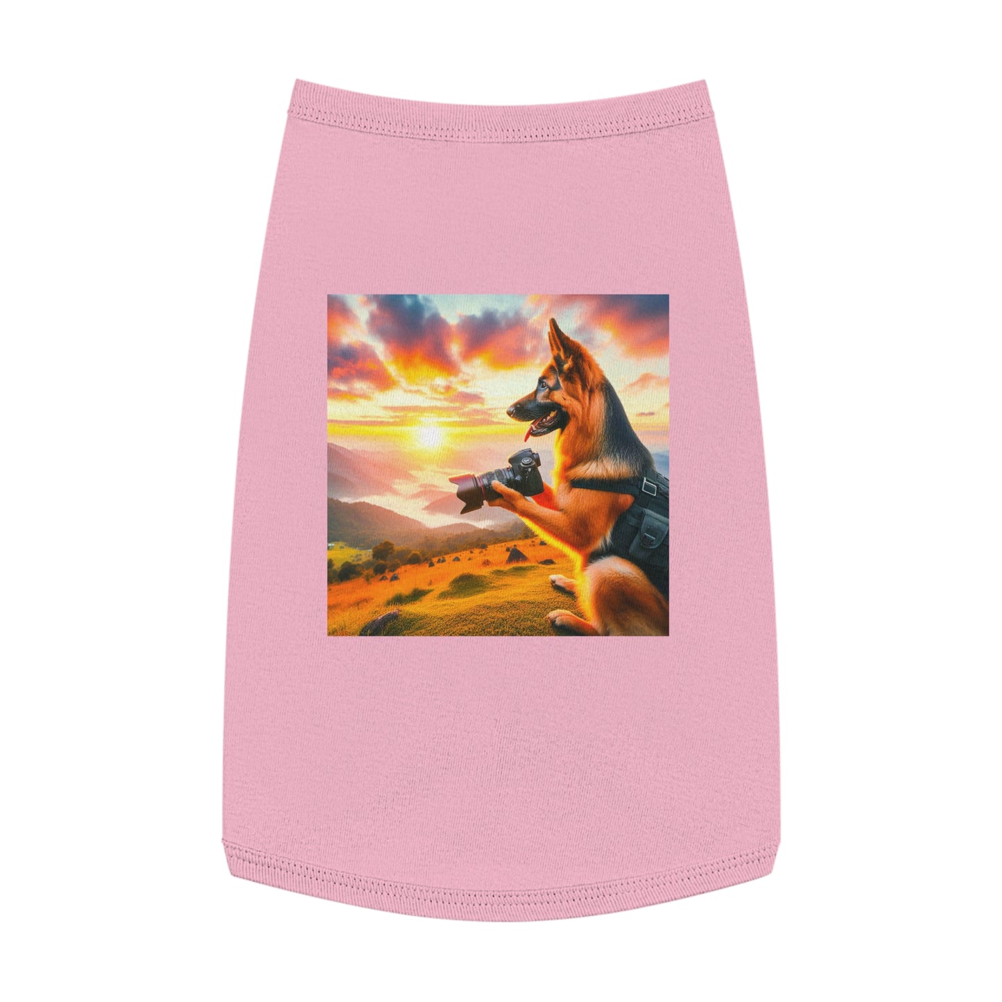 Pet Tank Top German Shepherd Pets Printify L Pink