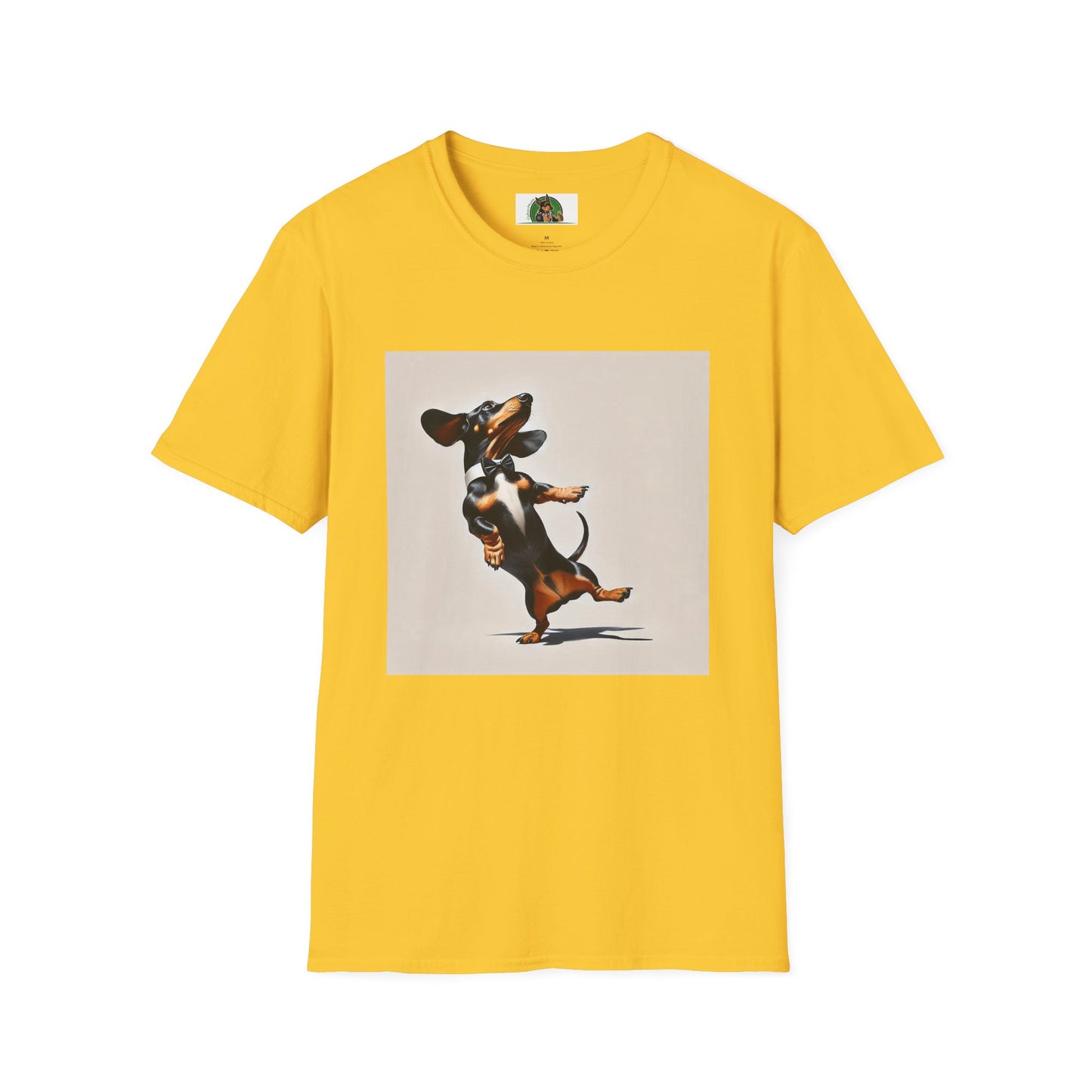 Dachshund Dancing Dog T-Shirt - Fun and Playful Unisex Tee T-Shirt Printify S Daisy