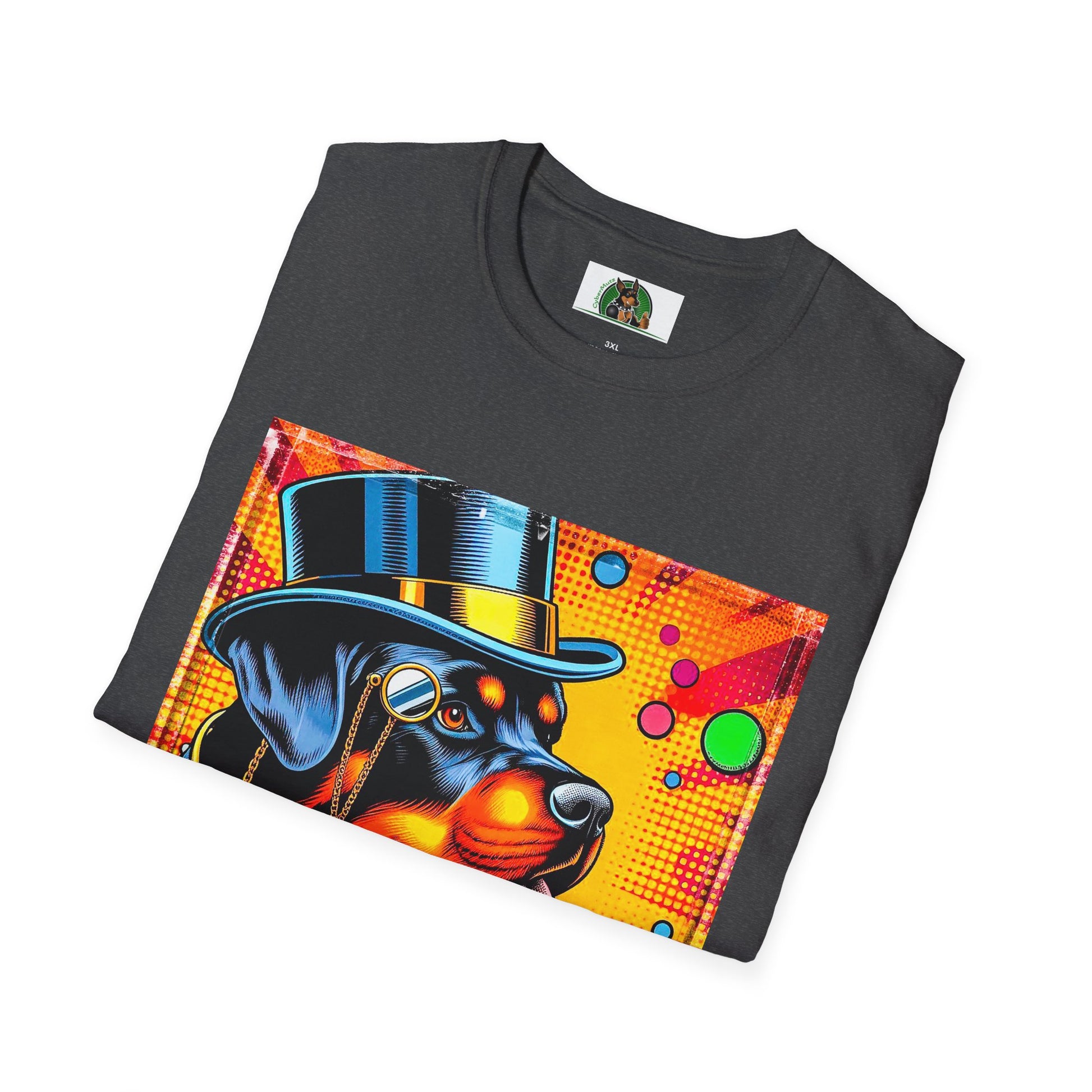 Rottweiler colorful steam punk T-Shirt Printify