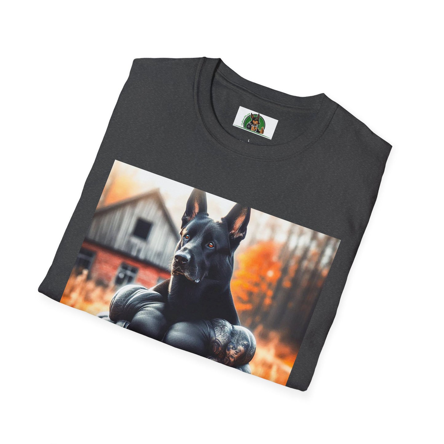 Muscle German Shepherd T-Shirt T-Shirt Printify