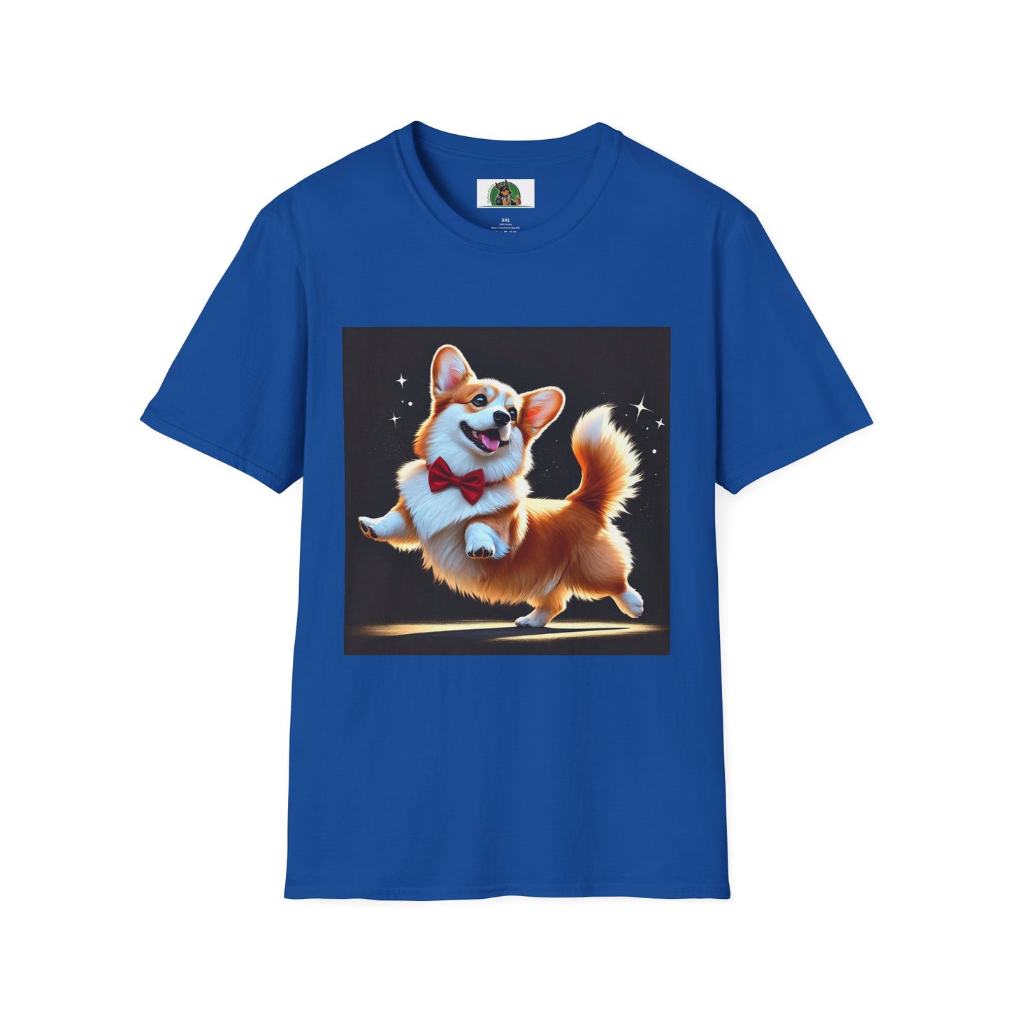 Dancing Pembroke Welsh Corgi T-Shirt T-Shirt Printify XS Royal