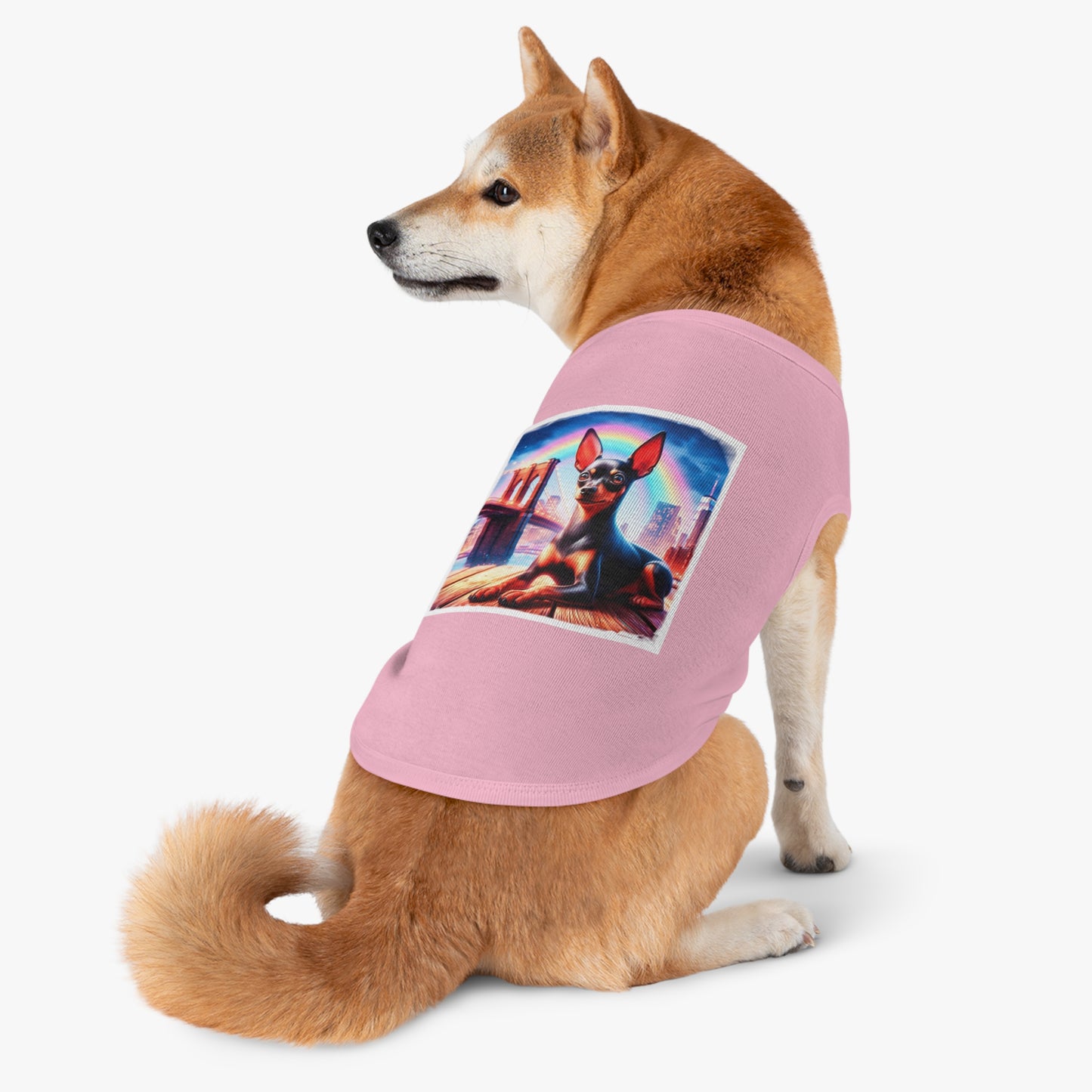 Dog Tank Top - Min Pin Tank Tops Pets Printify   