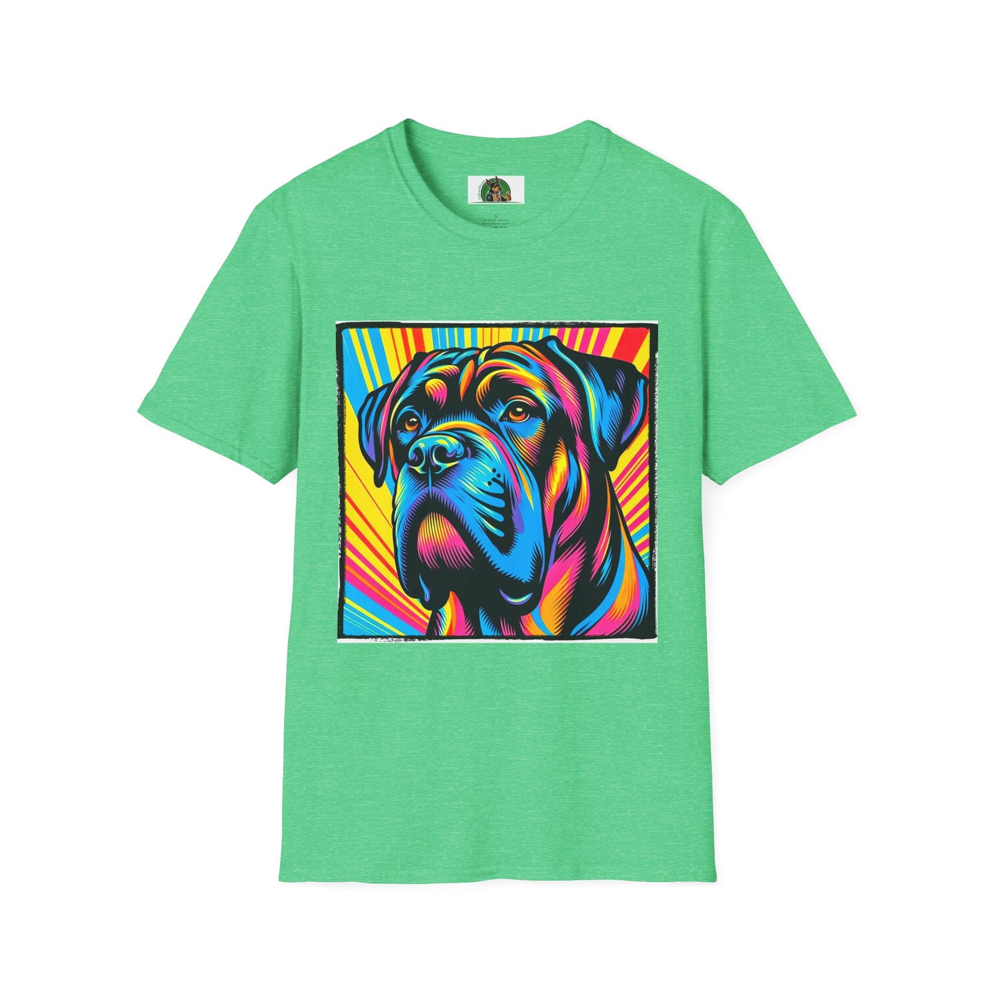 Cane Corso Pop Art Shirt T-Shirt Printify S Heather Irish Green