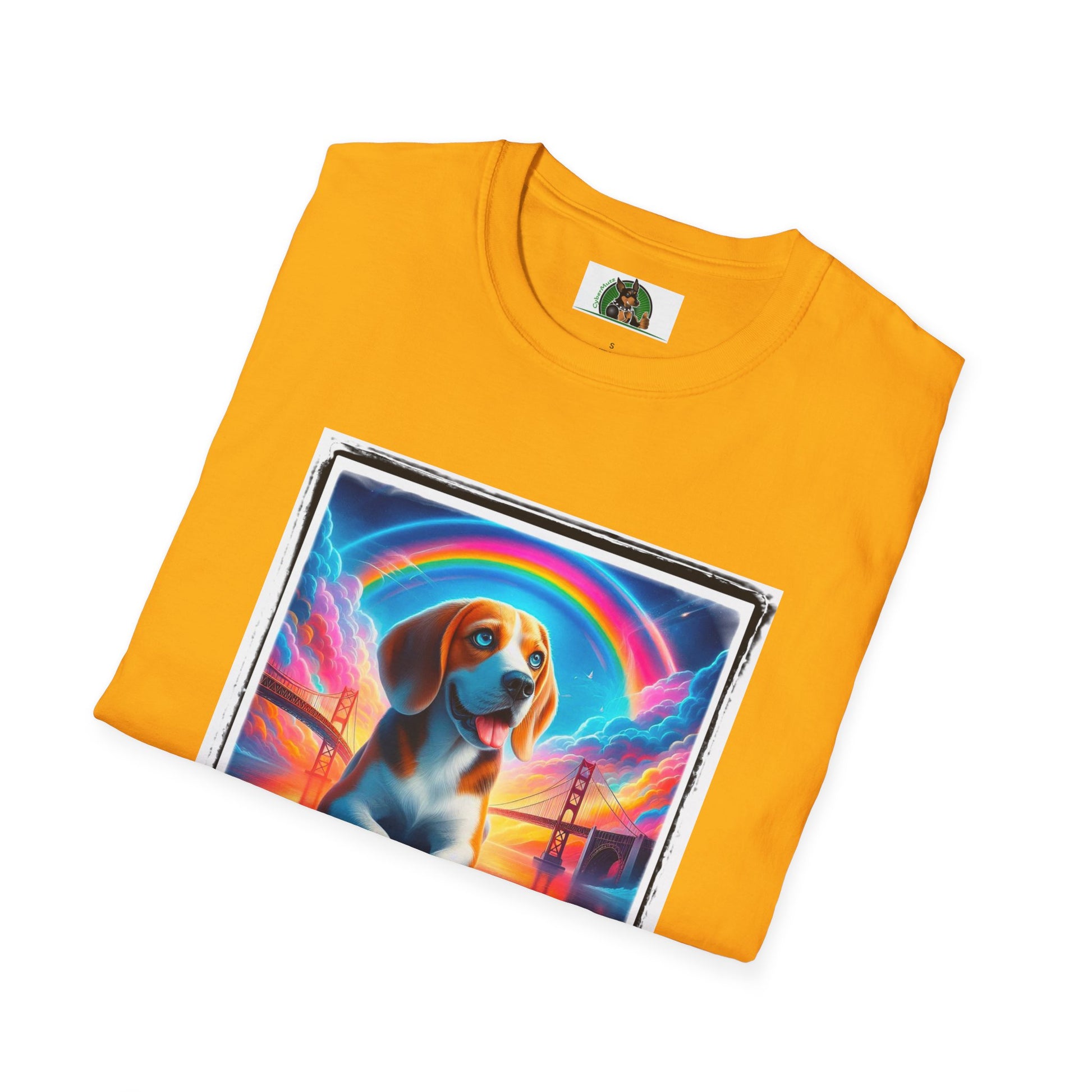 Beagle Rainbow Bridge T-Shirt Printify   