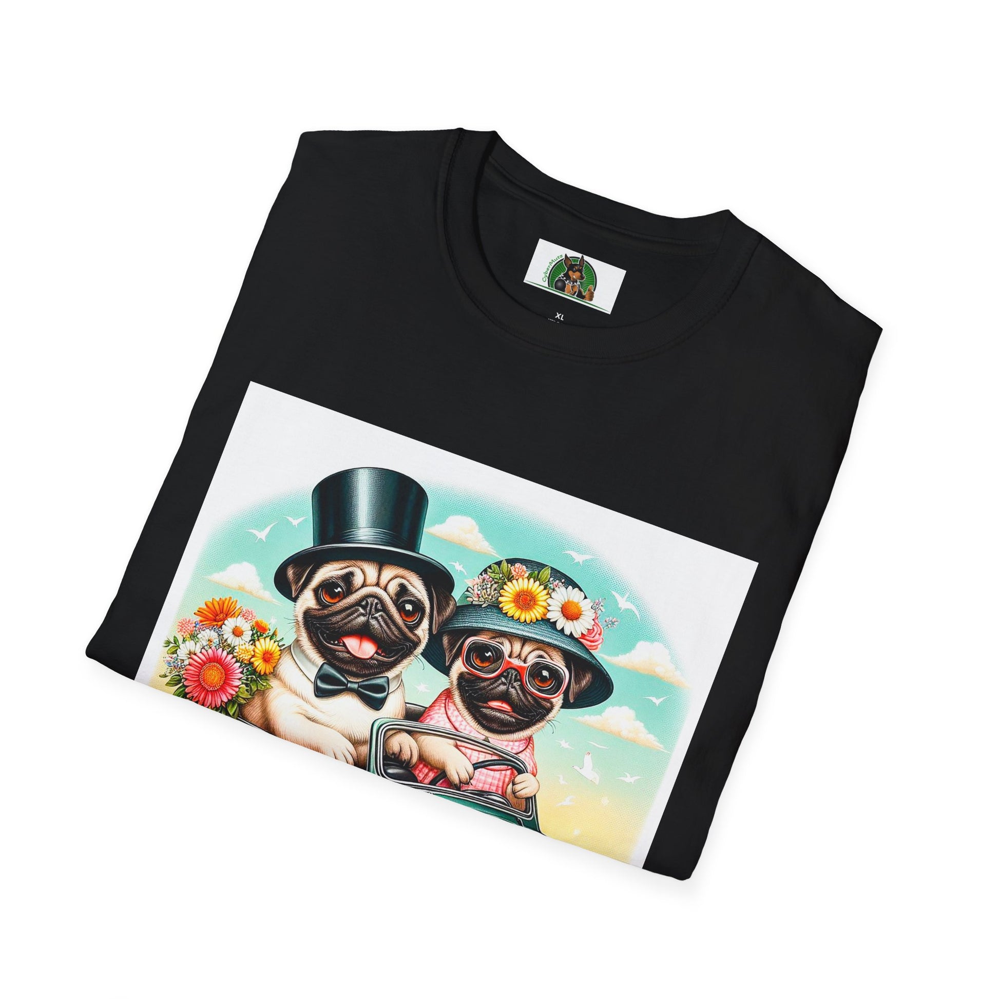 Wacky Pugs T-Shirt Printify   