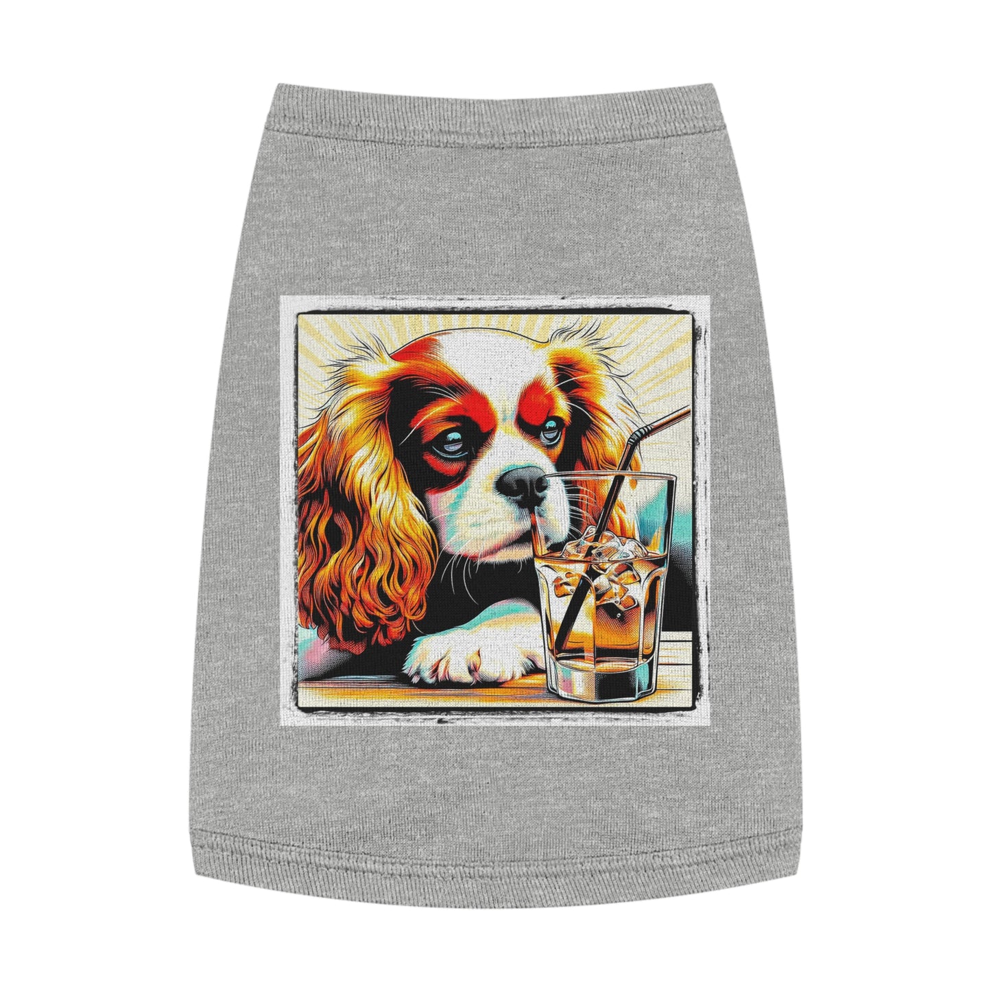 Pet Tank Top Cavalier King Charles Spaniel Pets Printify M Heather