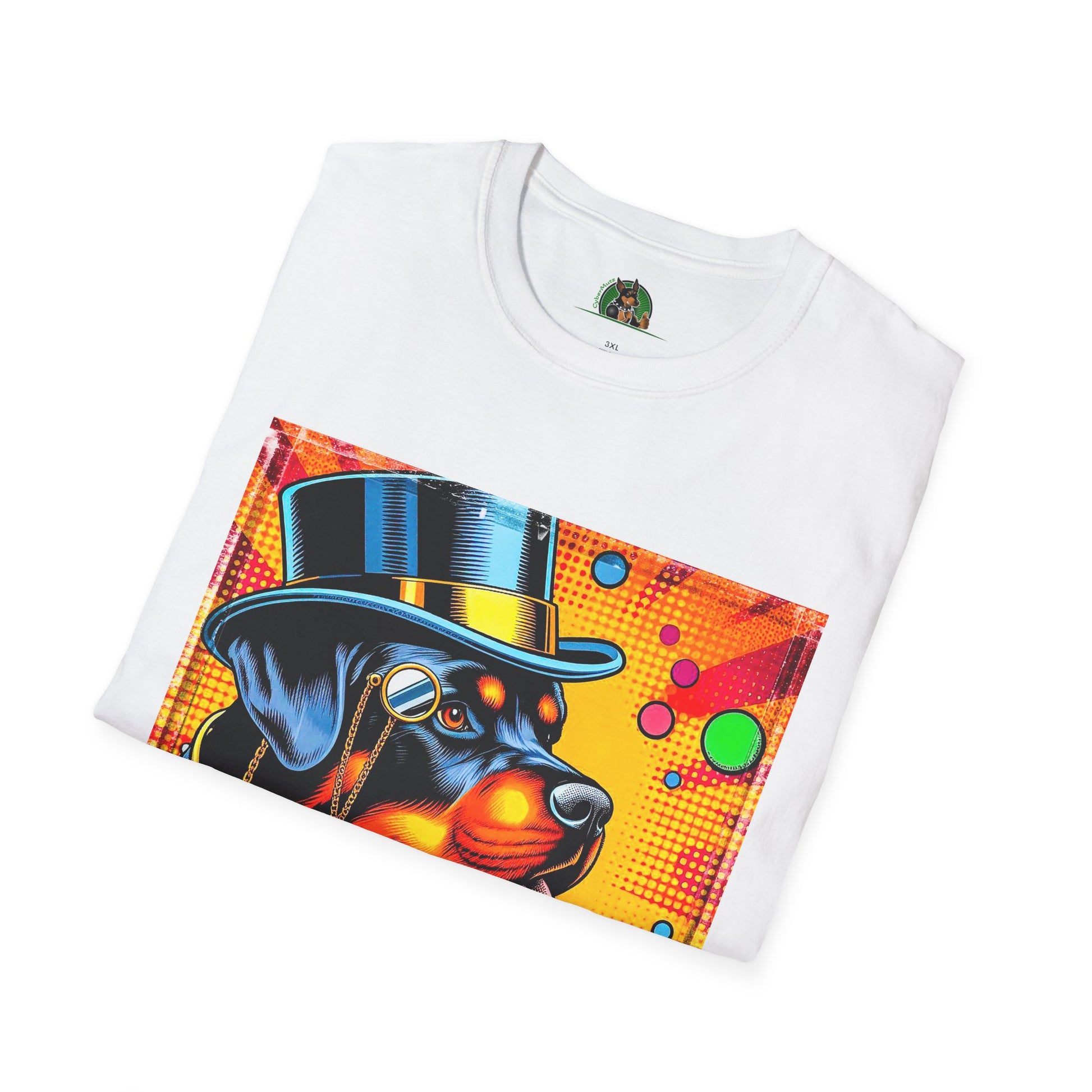 Rottweiler colorful steam punk T-Shirt Printify