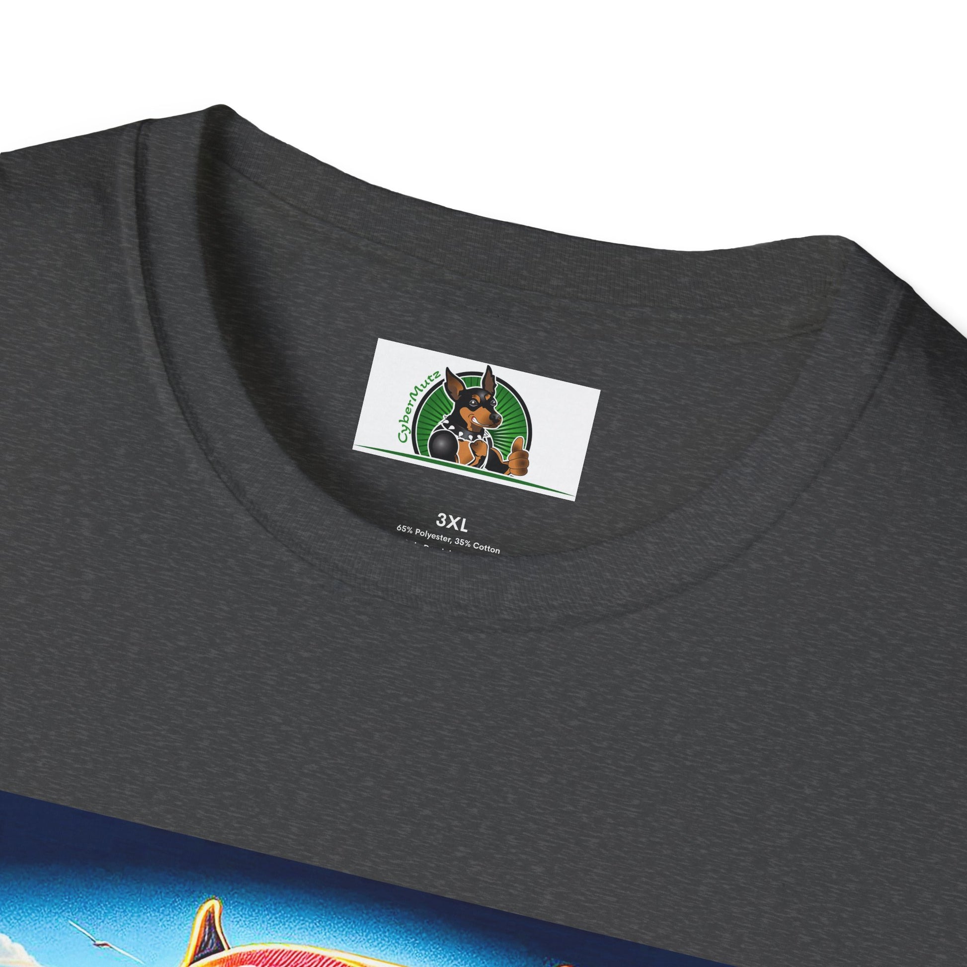 Pit Bull doggie surfer shirt T-Shirt Printify