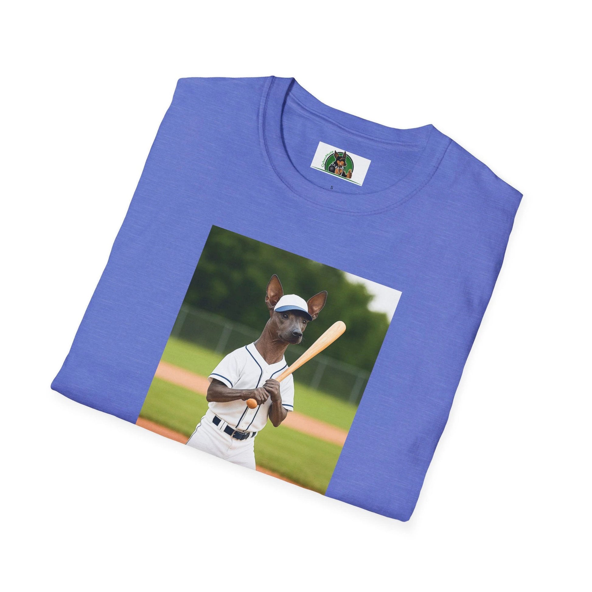 Mexican Hairless Dog Baseball Tee — Dog Lover Sports T-Shirt by Printify