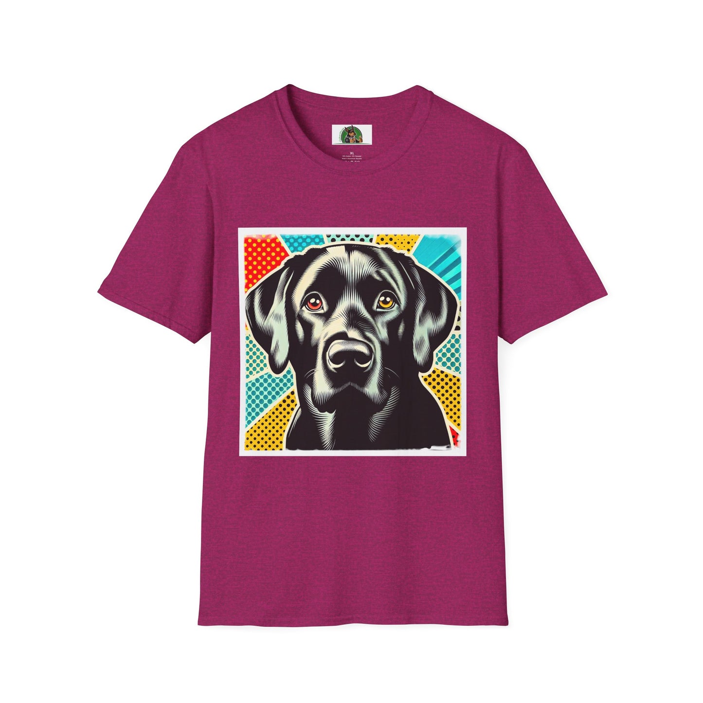 Labrador Retriever black beauty shirt T-Shirt Printify S Antique Heliconia