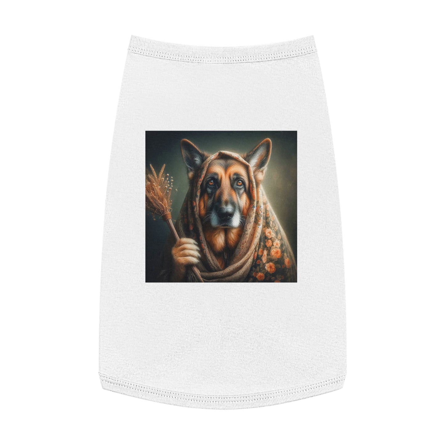 Pet Tank Top German Shepherd Pets Printify L White 