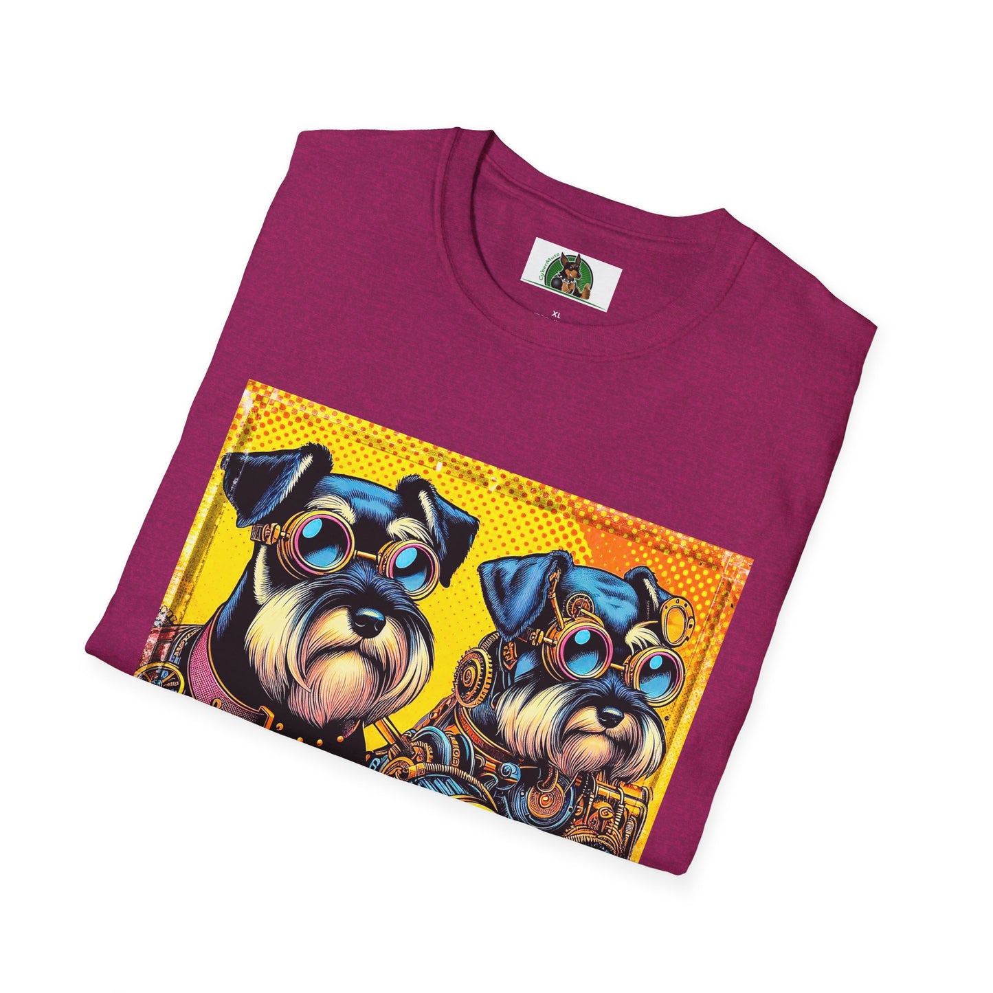 Schnauzer T-Shirt with Miniature Schnauzer Design