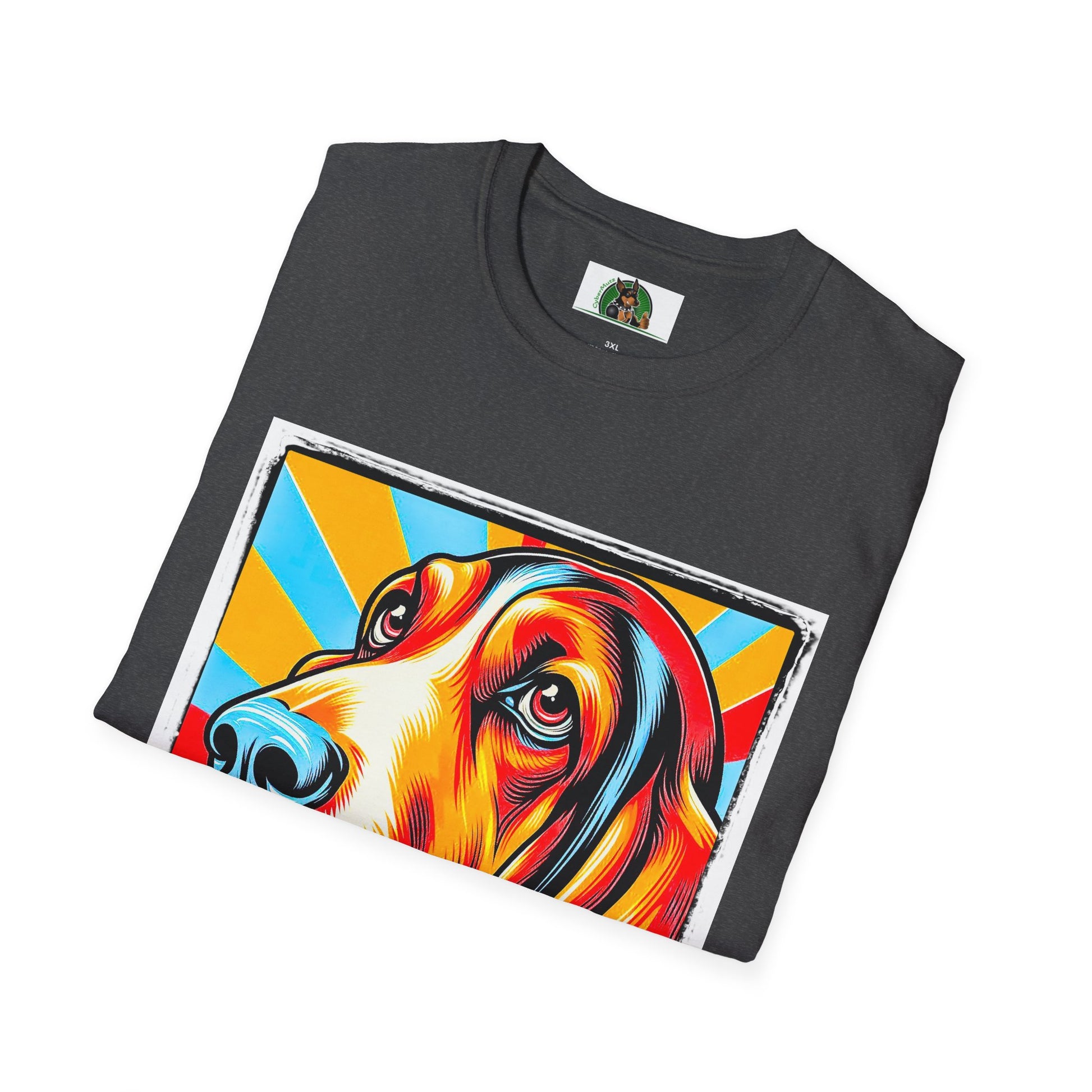 Basset Hound Pop Art 2 T-Shirt Printify   