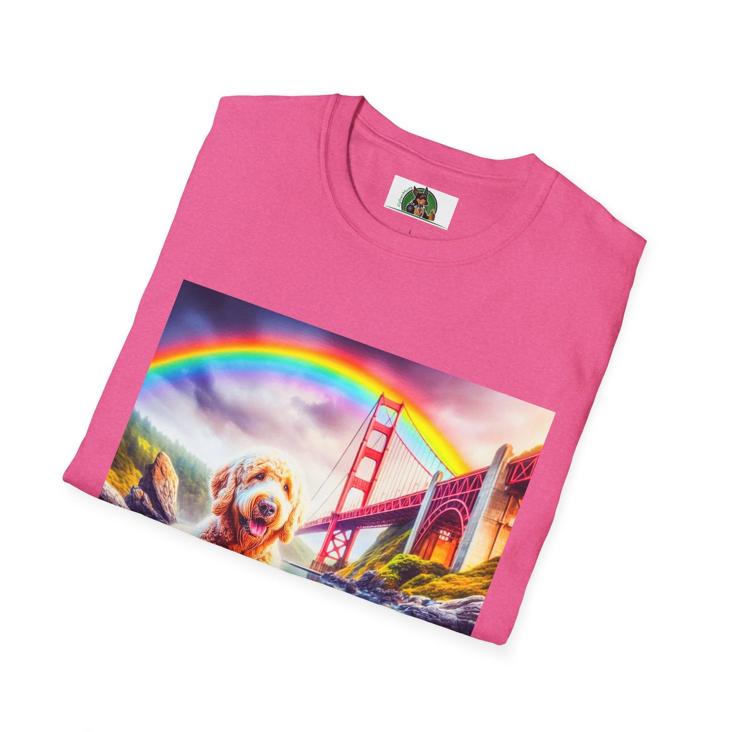 Golden Doodle pretty lake t shirt