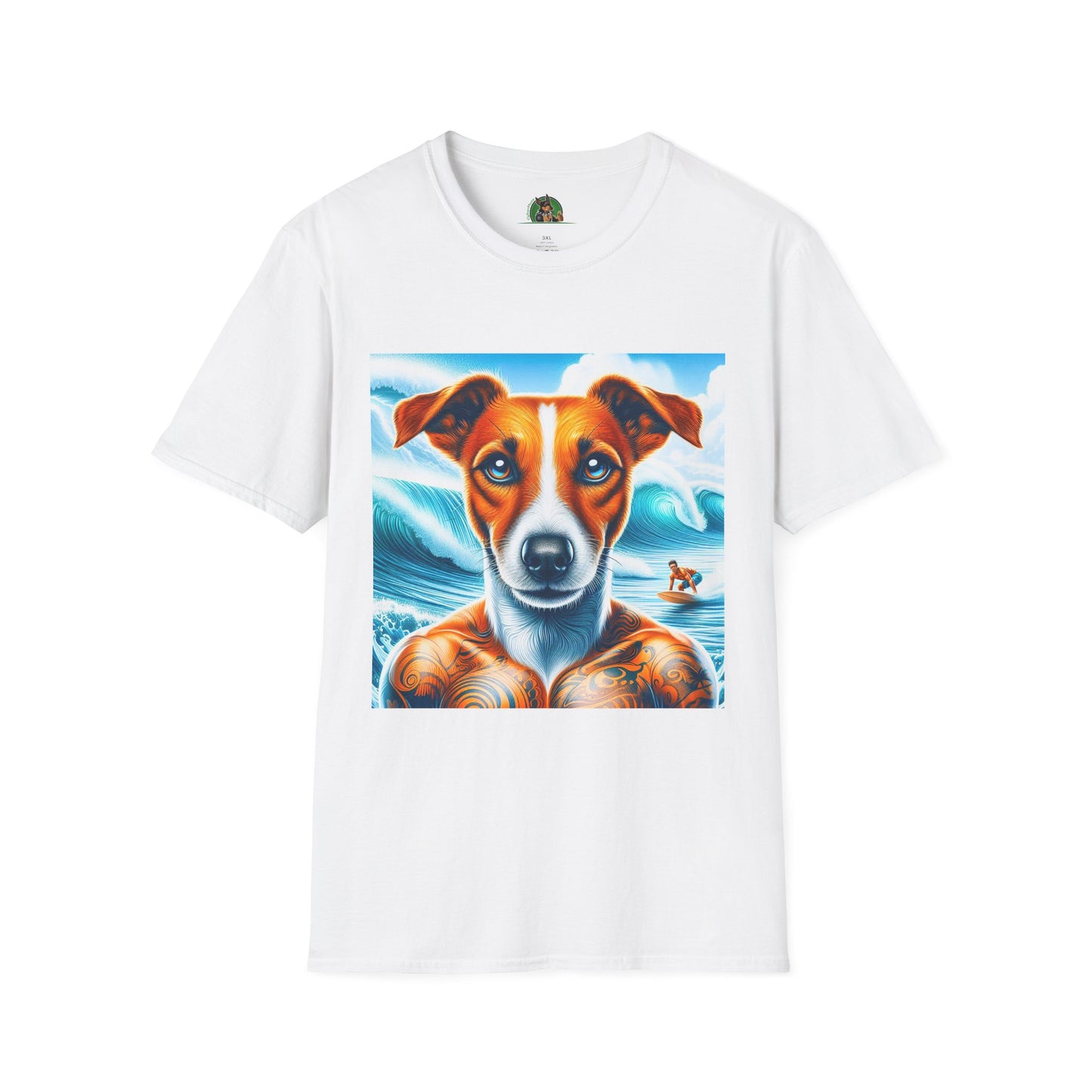 Jack Russell Buffed Out T-Shirt Printify S White