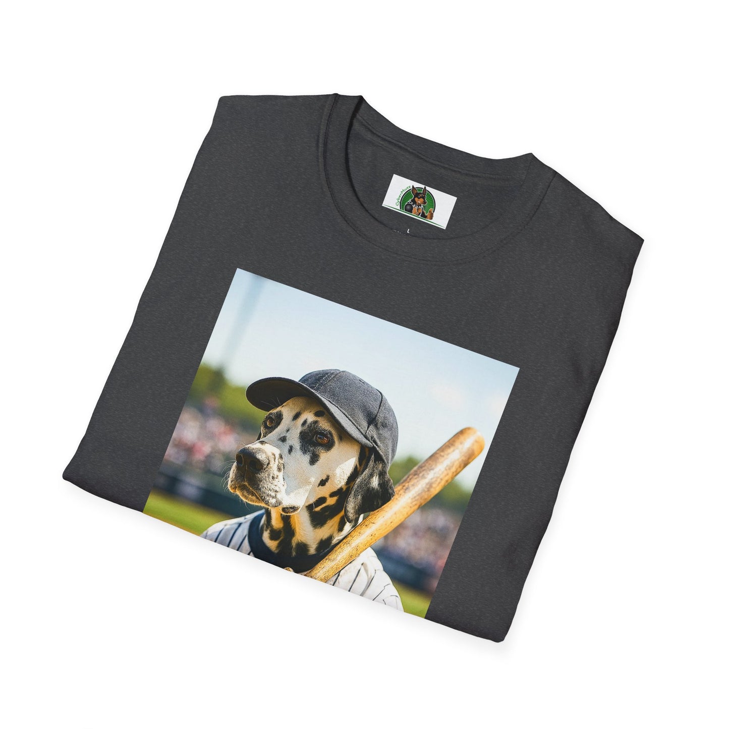 Baseball Dalmatian Sports Unisex T-Shirt T-Shirt Printify