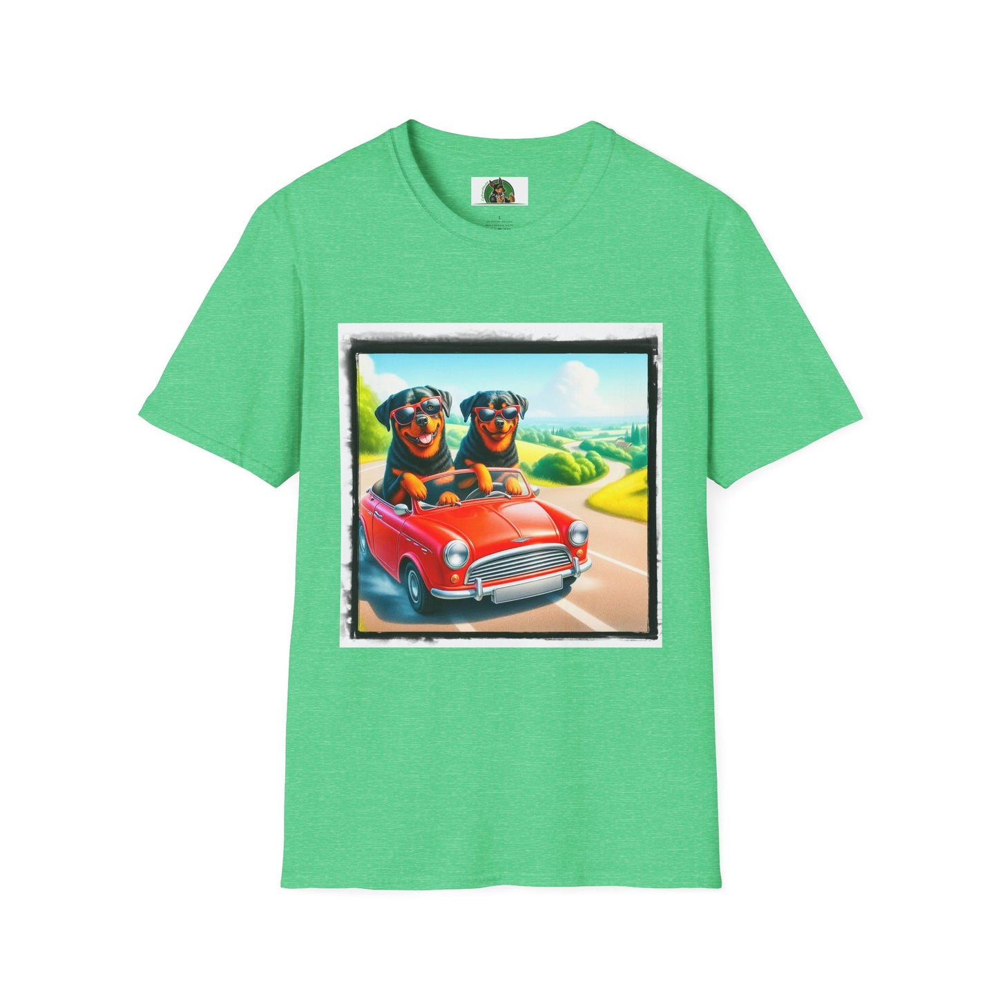 Wacky Rottweiler T-Shirt Printify S Heather Irish Green 