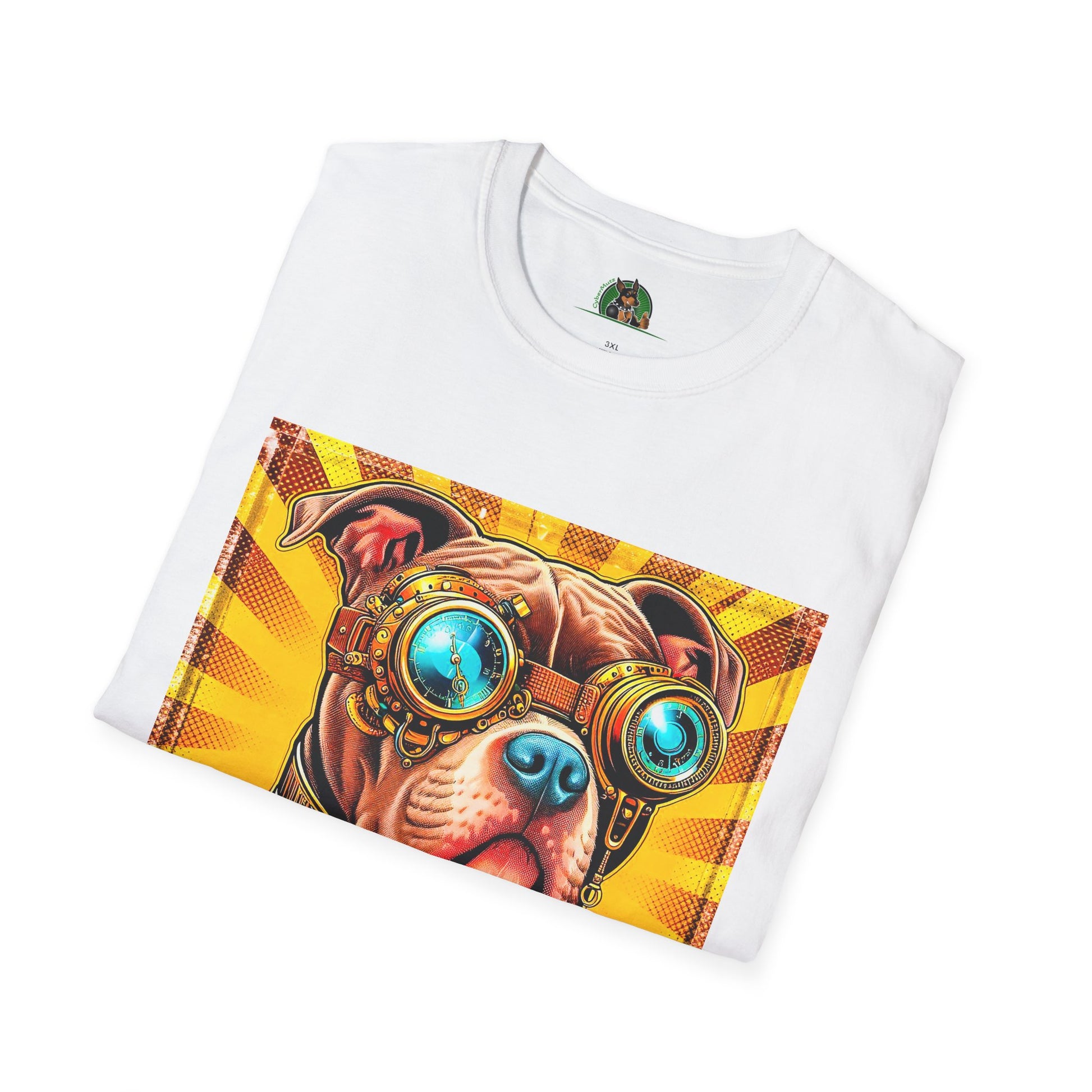 Pit Bull steam punk shirt T-Shirt Printify