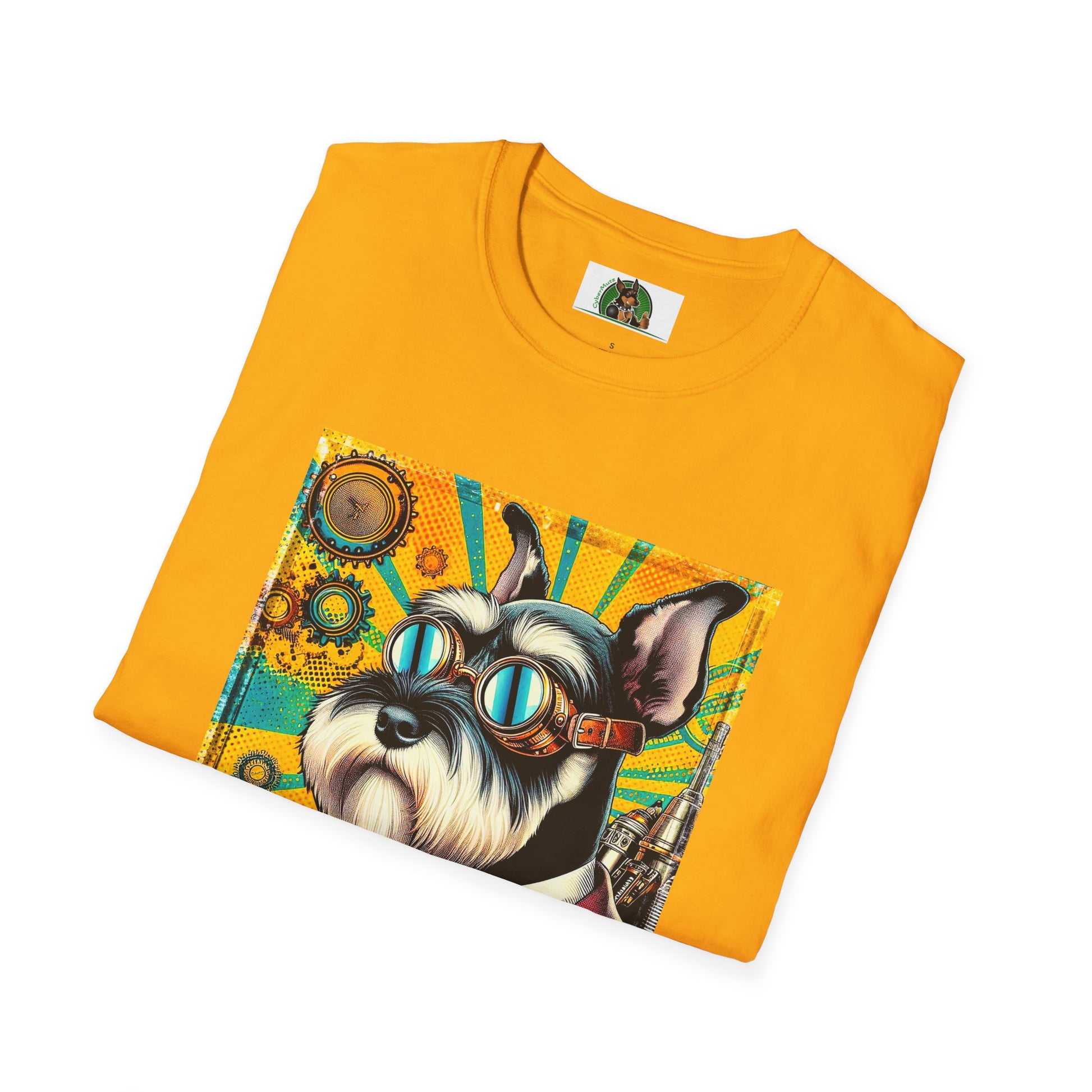 Schnauzer T-Shirt with Miniature Schnauzer Design T-Shirt Printify   