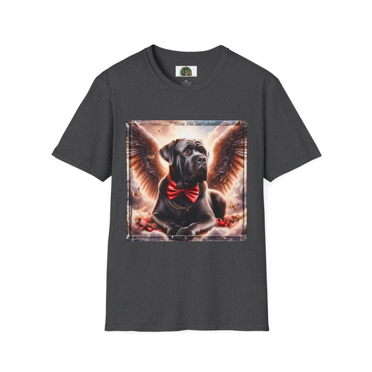 Cane Corso Angel Dog With Wings TShirt T-Shirt Printify XS Dark Heather