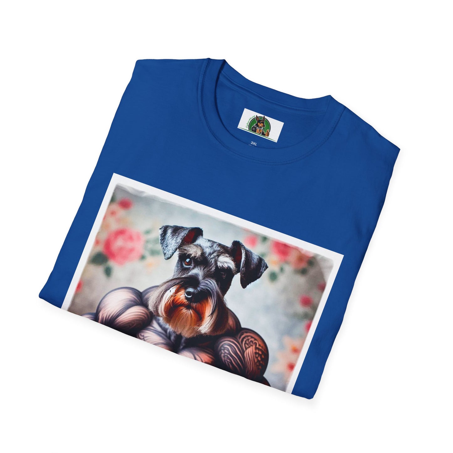 Schnauzer T-Shirt with Miniature Schnauzer Design T-Shirt Printify   