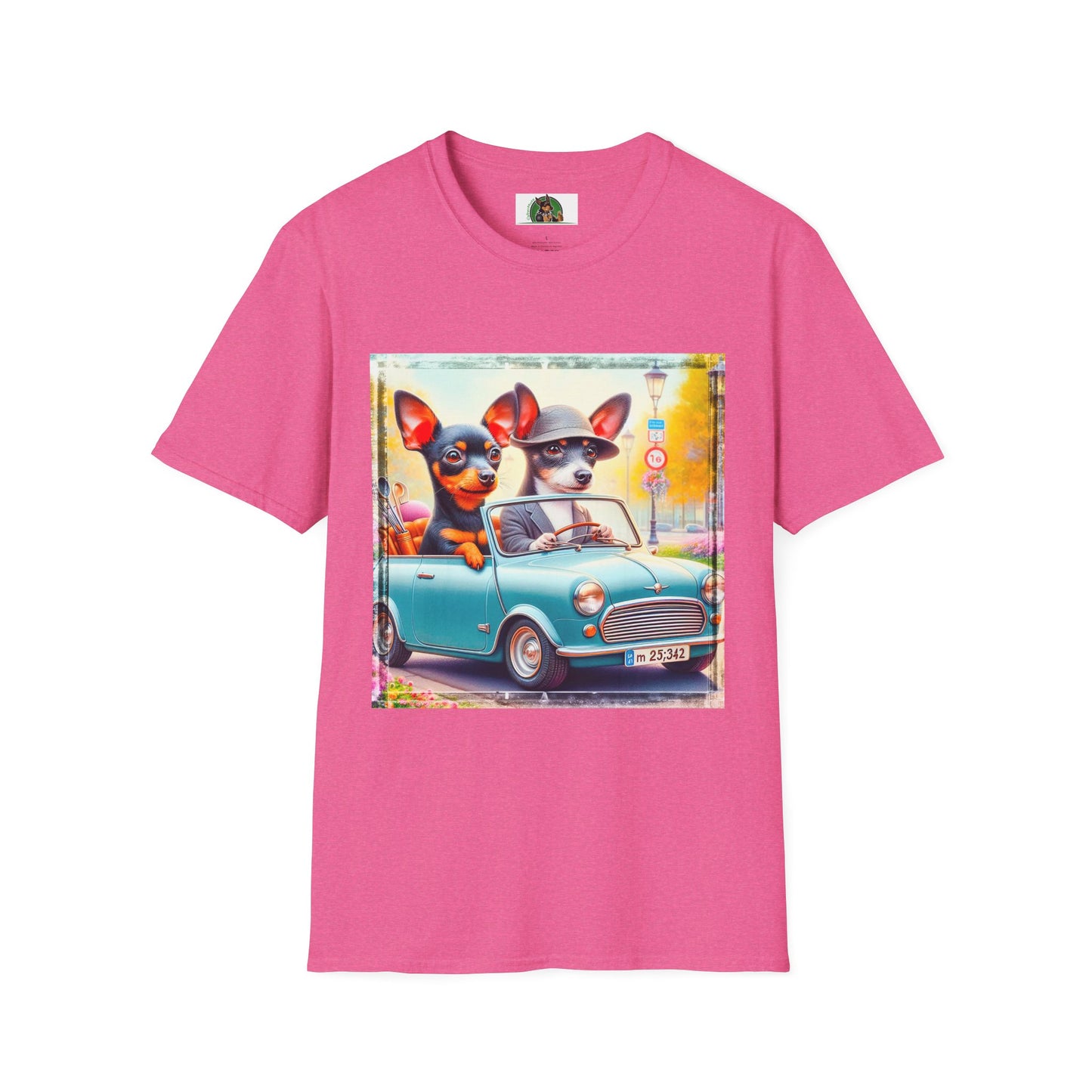 Wacky Rat Terrier T-Shirt T-Shirt Printify S Heather Heliconia 