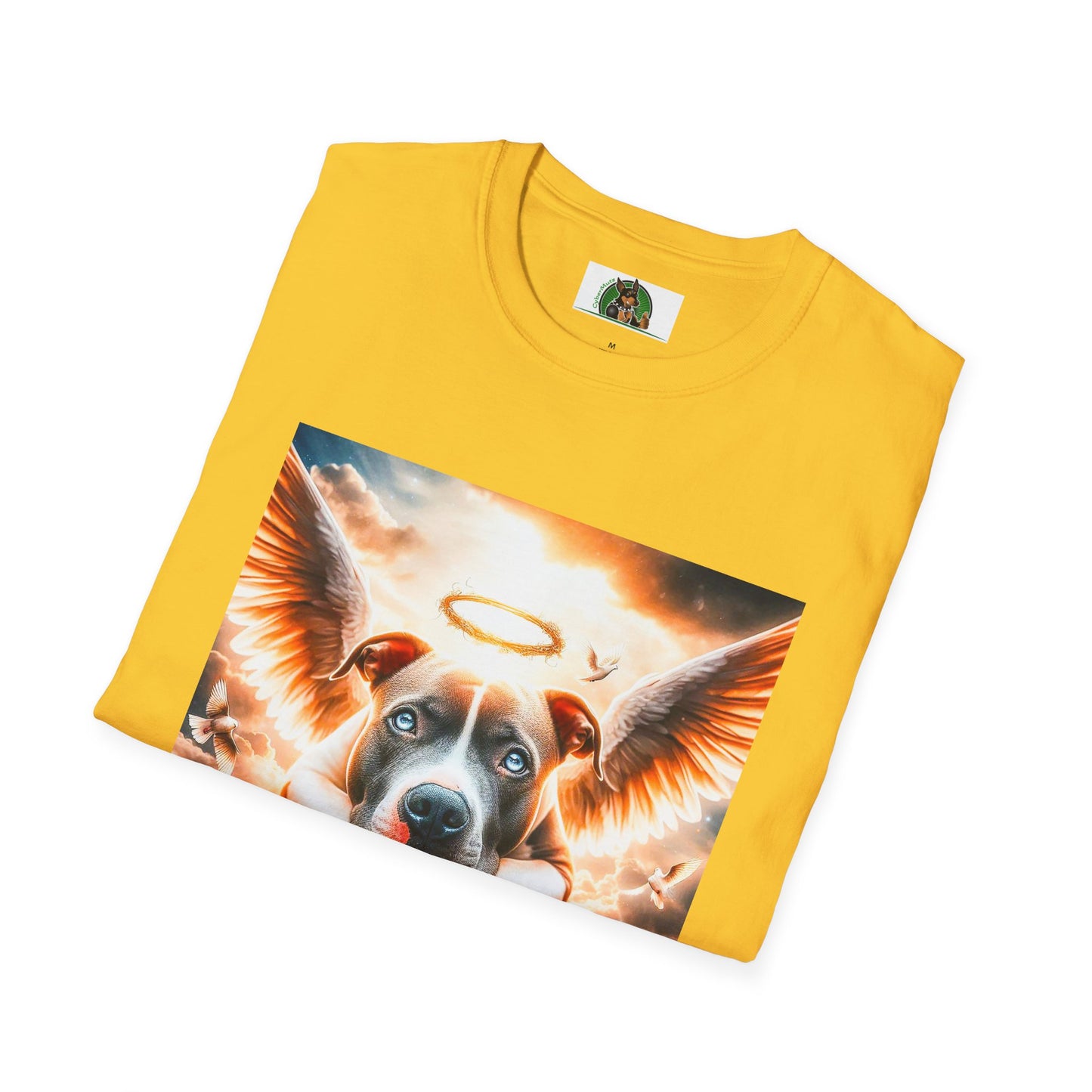Pit bull heaven and clouds shirt