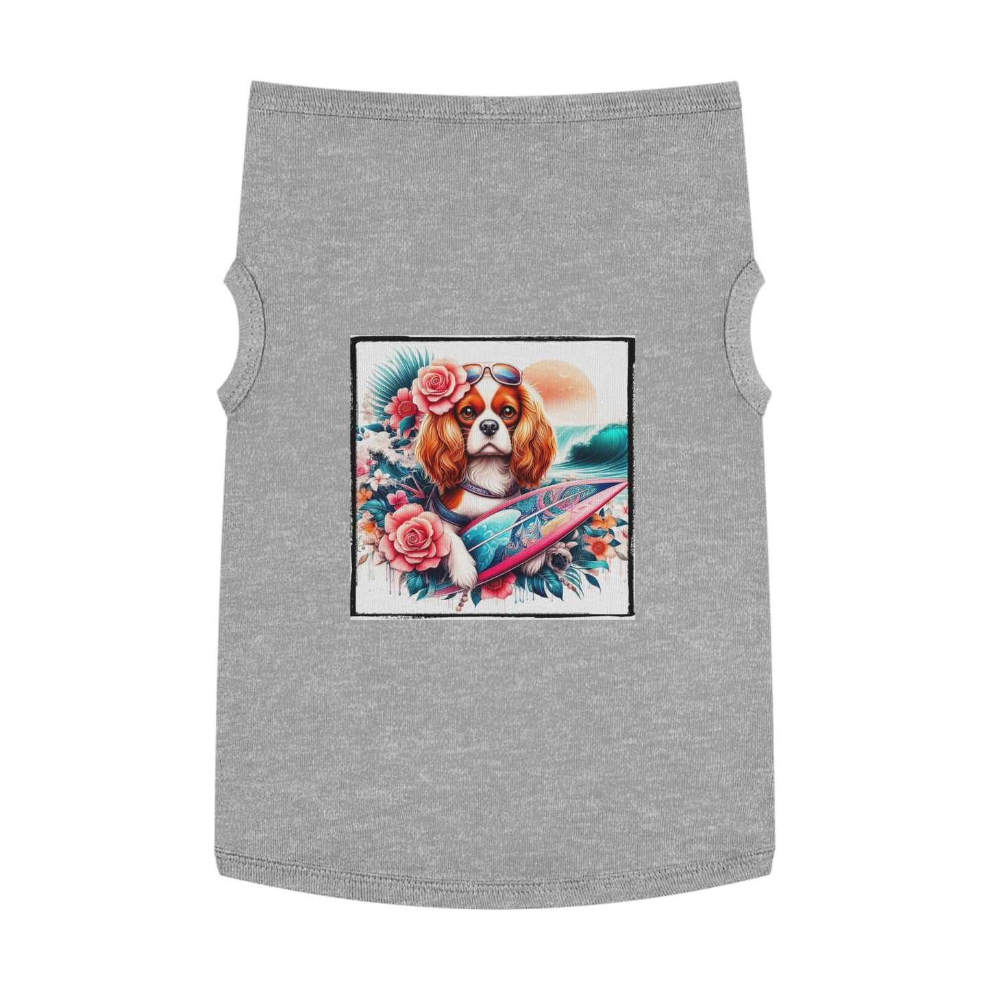 Pet Tank Top Cavalier King Charles Spaniel Pets Printify XL Heather