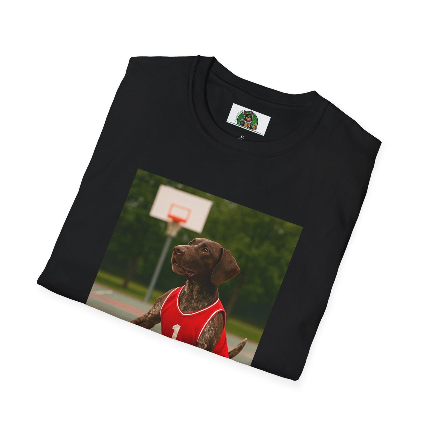 Basketball Sports German Shorthair T-Shirt T-Shirt Printify
