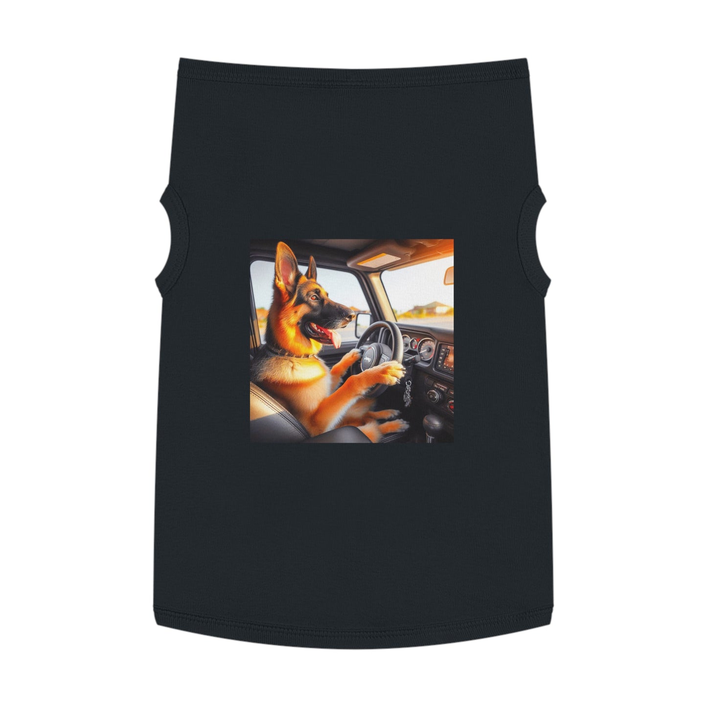 Pet Tank Top German Shepherd Pets Printify XL Black 