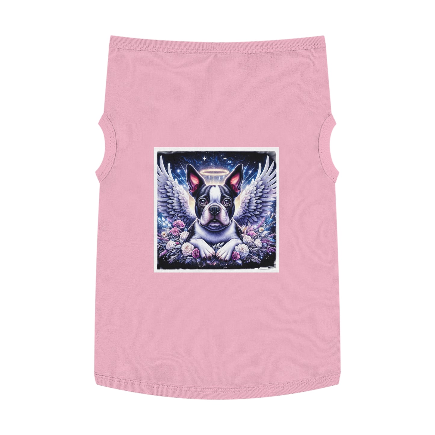 Pet Tank Top Boston Terrier Silver Angel Pets Printify XL Pink 