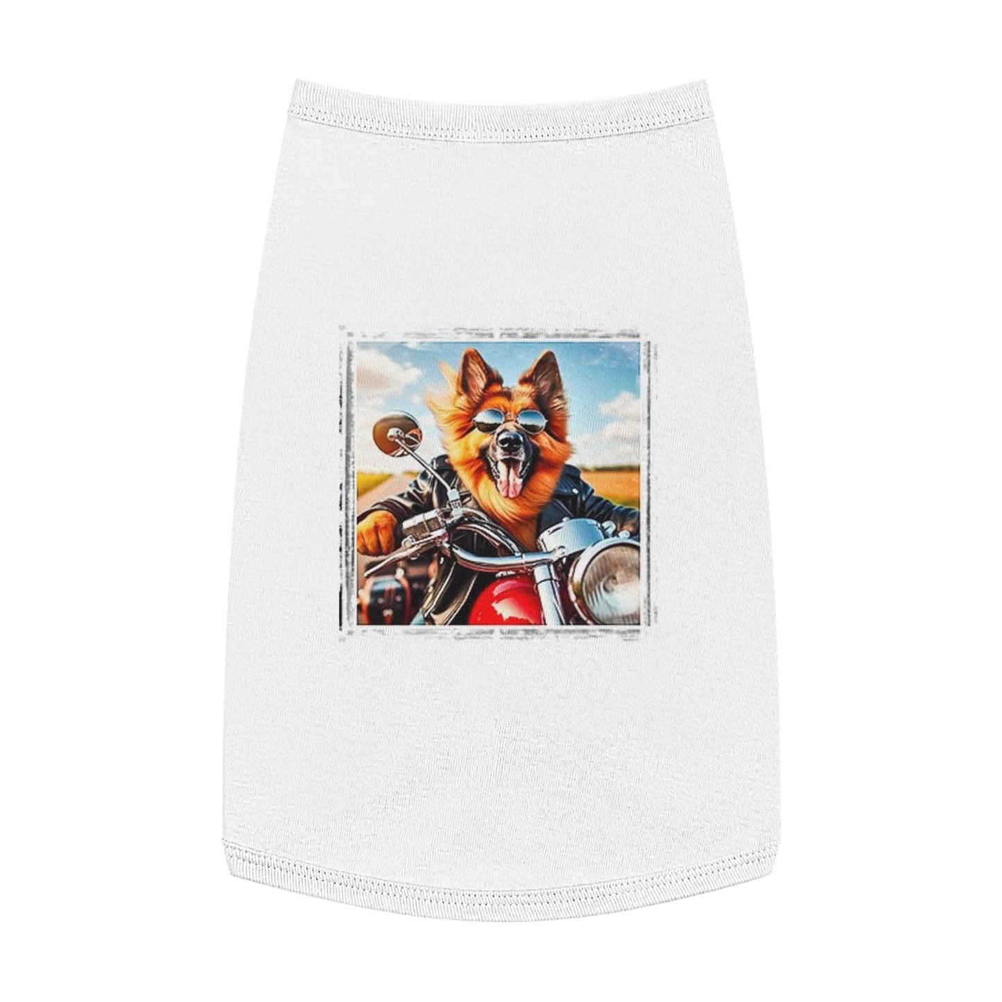 Pet Tank Top German Shepherd Pets Printify L White 