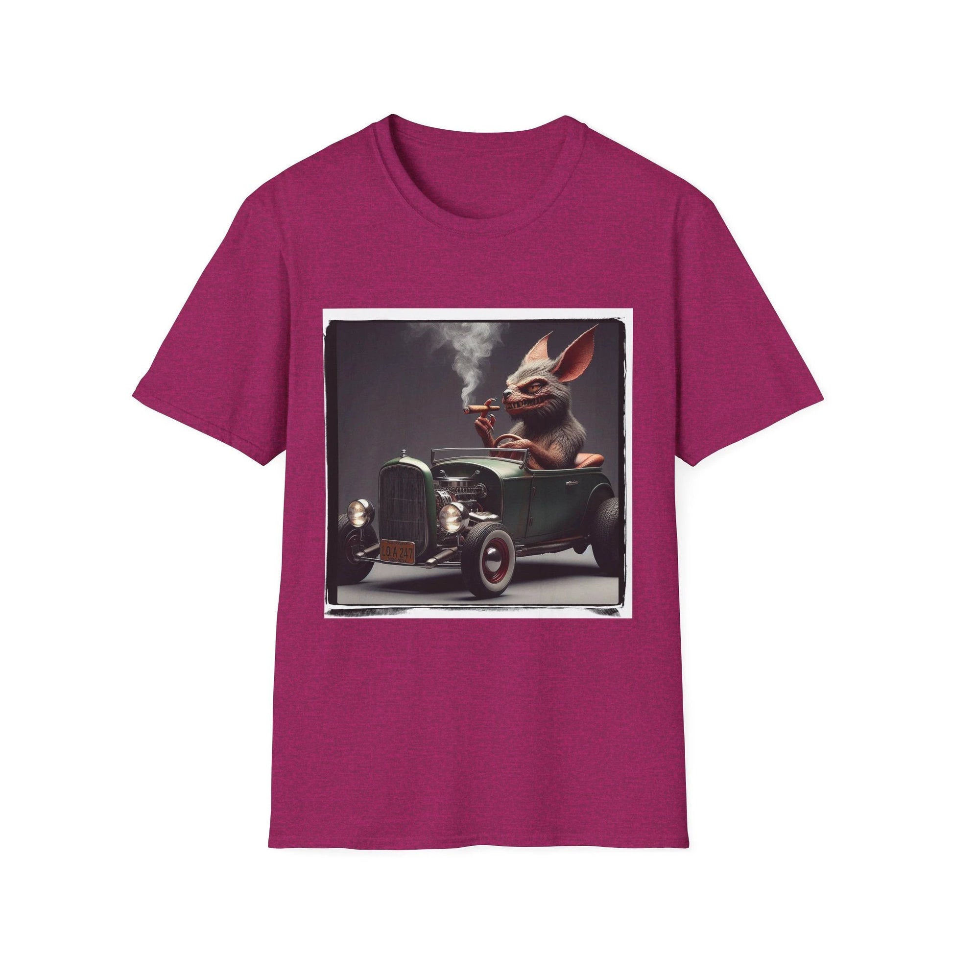 Chupacabra Smoking T Shirt Graphic Tee For Halloween Horror Fans And Collectors Forever T-Shirt Printify S Antique Heliconia