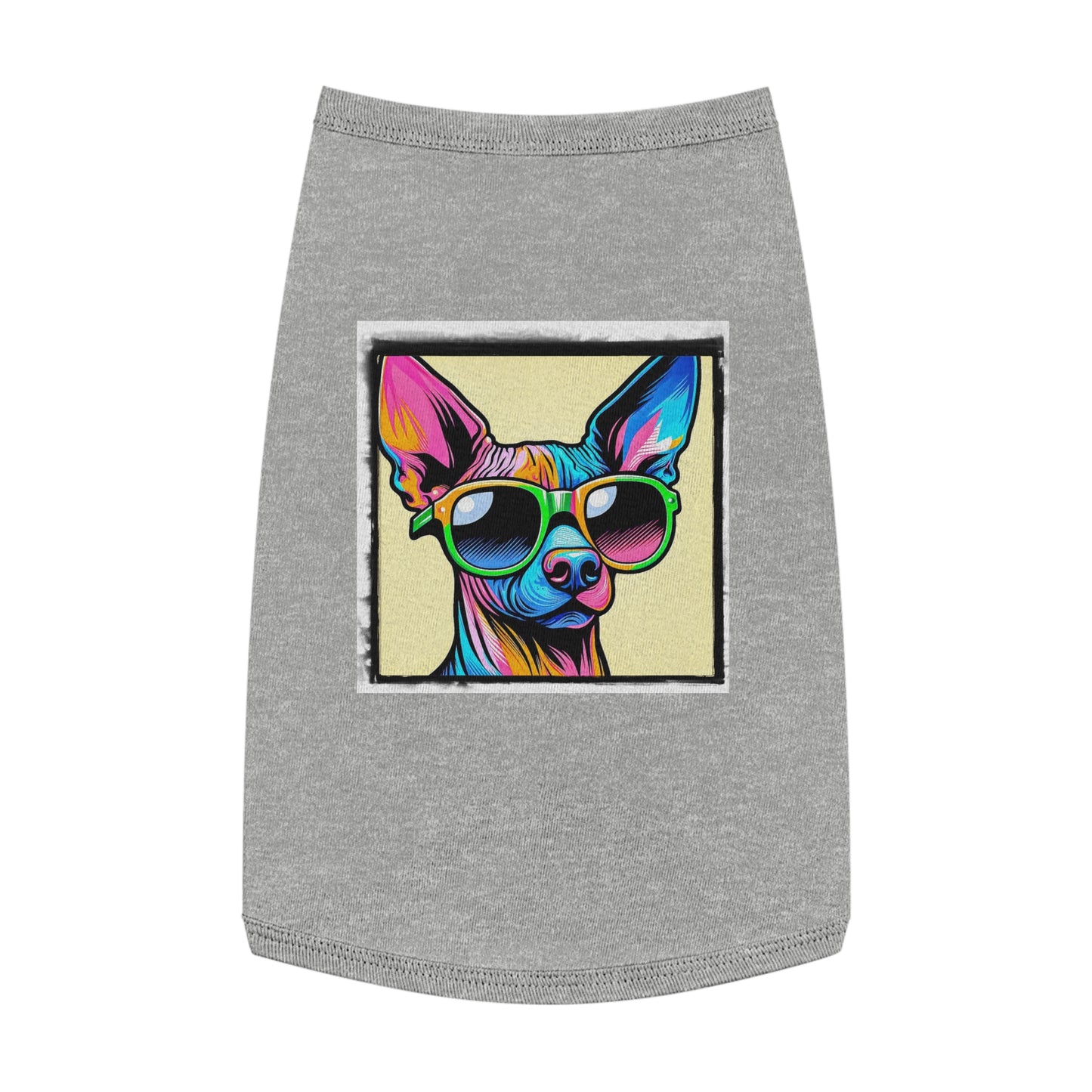 Pet Tank Top Mexican Hairless Pets Printify L Heather