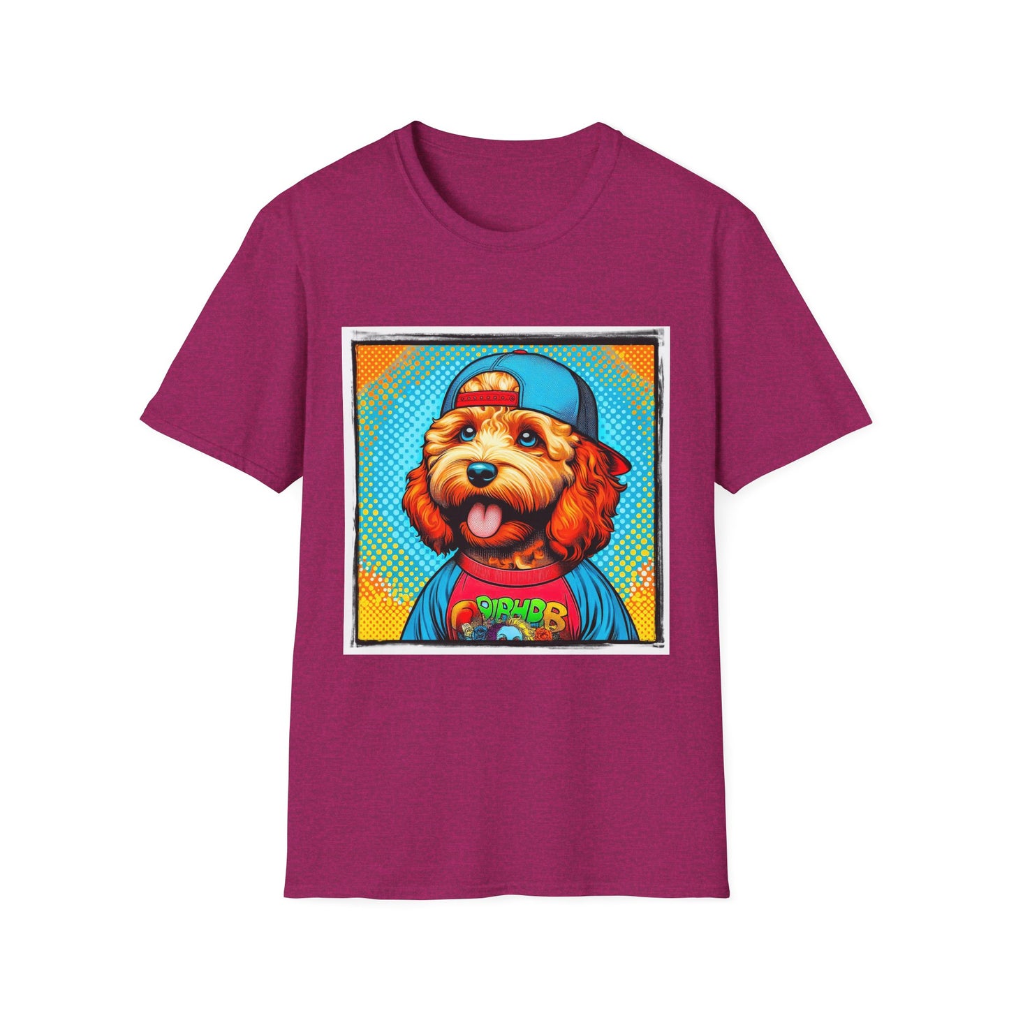 CockerPoo happy smiling t shirt T-Shirt Printify S Antique Heliconia