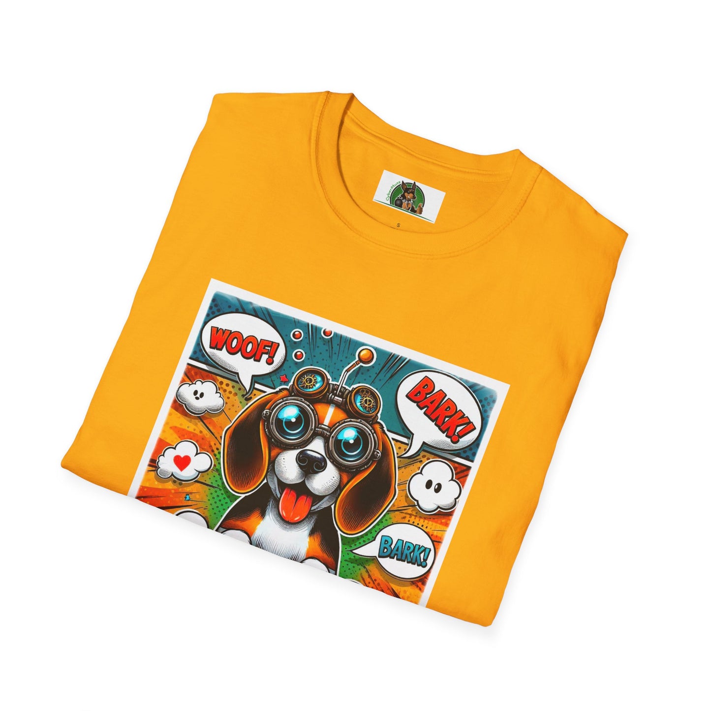 Wacky Beagle Cartoon Pop Art Dog T-Shirt Printify   