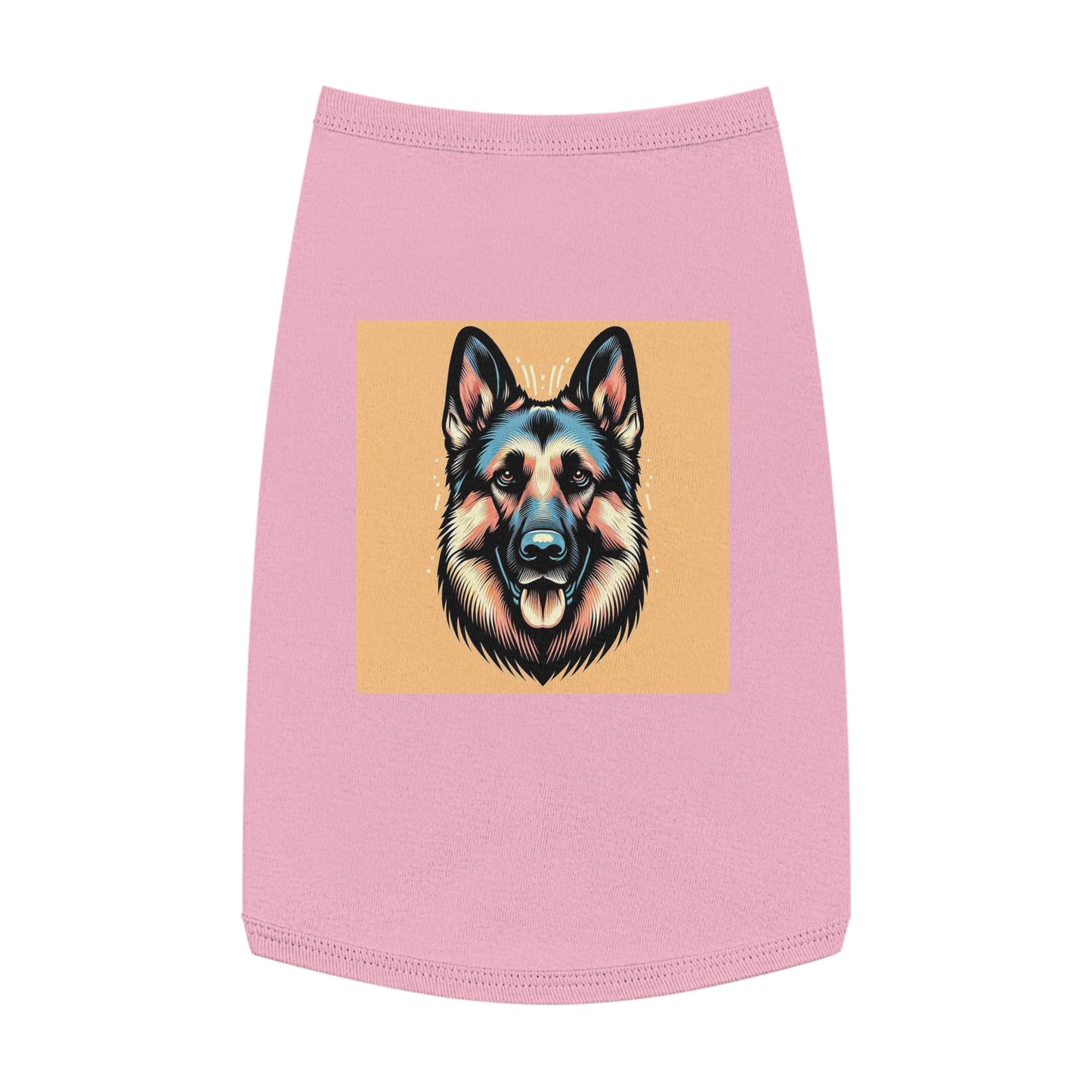 Pet Tank Top German Shepherd Pets Printify L Pink 