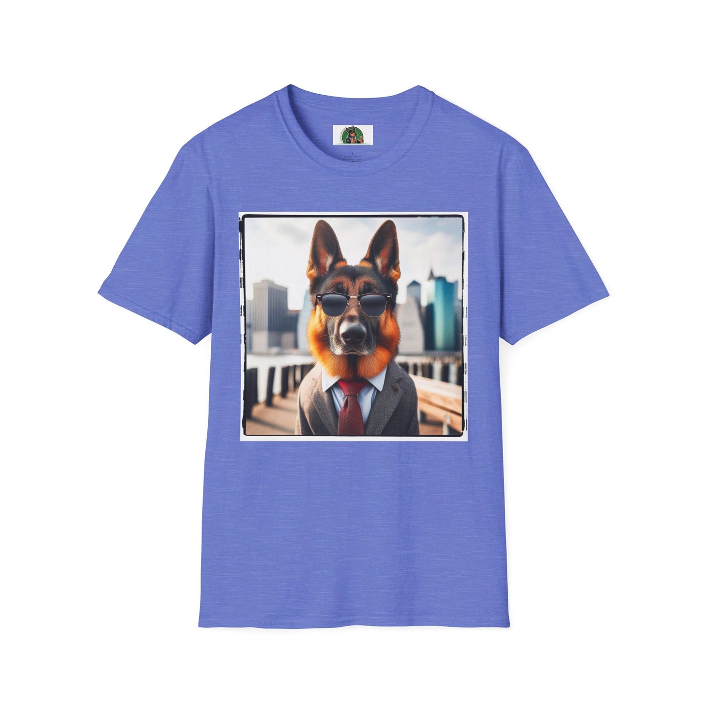 German Shepherd T-Shirt Printify Heather Royal S 