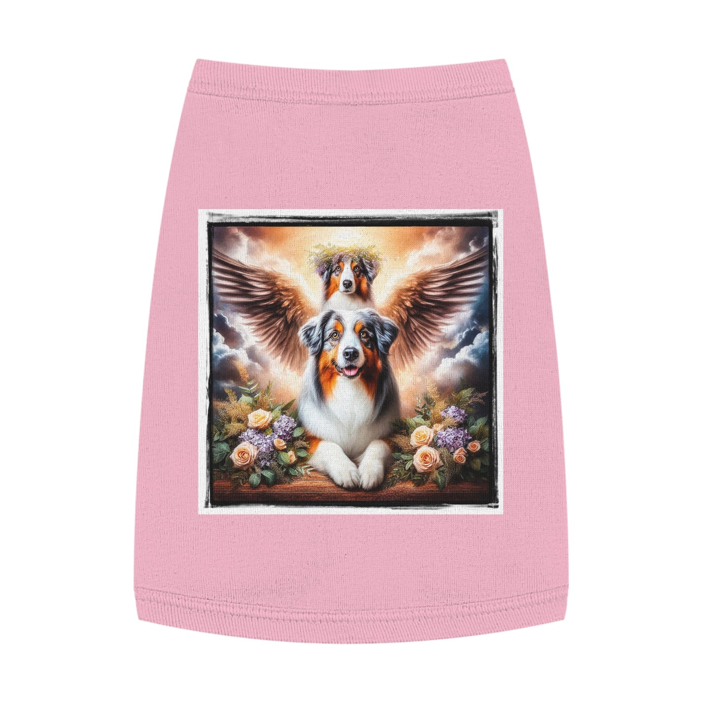 Pet Tank Top Australian Shepherd Pets Printify M Pink 