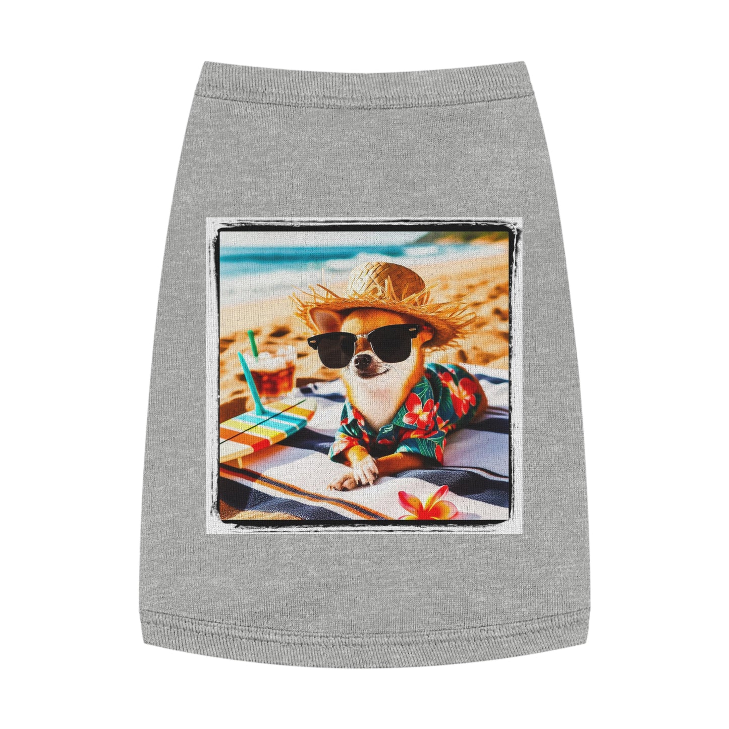 Pet Tank Top Chihuahua Pets Printify M Heather