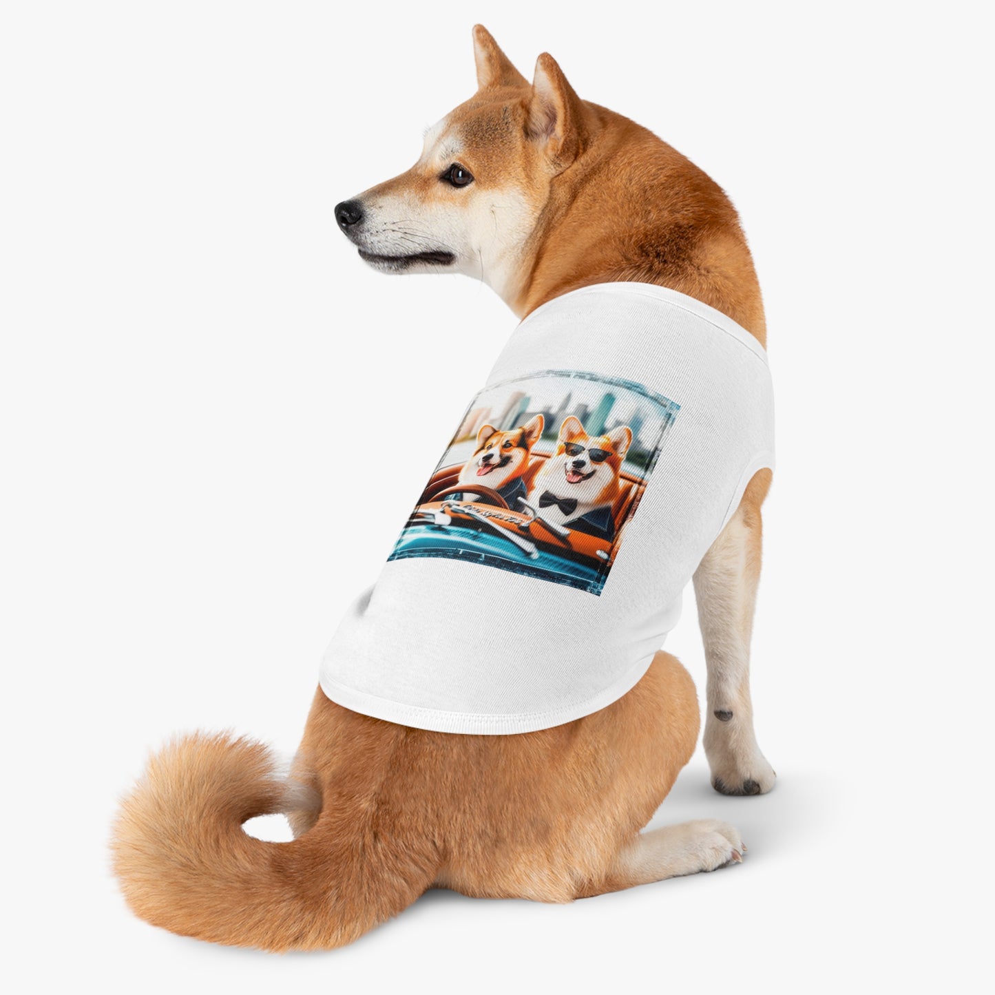 Wacky Pet Tank Top Pembroke Welsh Corgi Pets Printify   