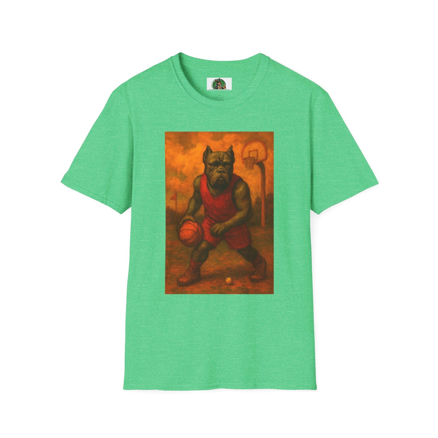 Cane Corso Sports Basketball T-Shirt T-Shirt Printify Heather Irish Green S