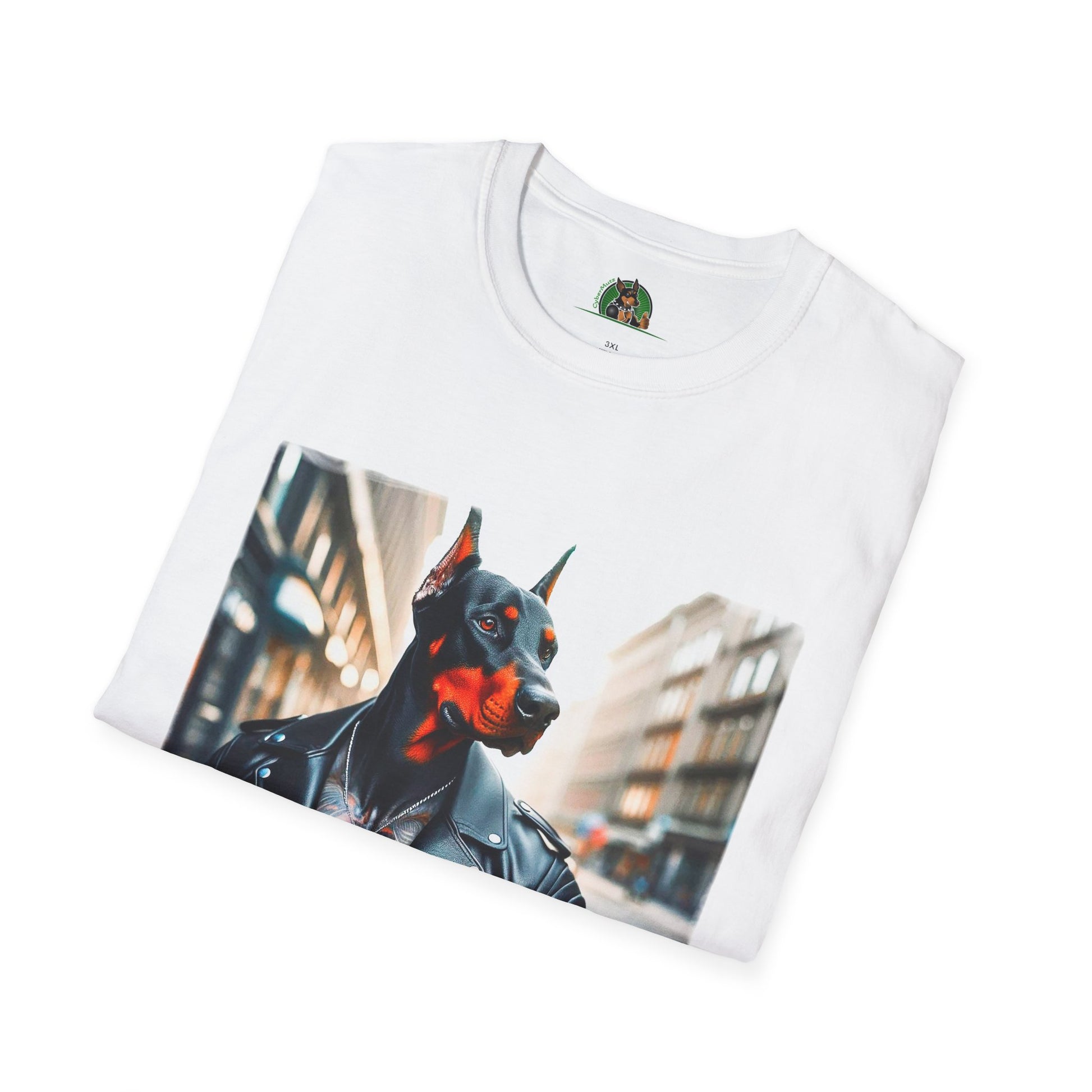 Doberman tough guy t shirt T-Shirt Printify