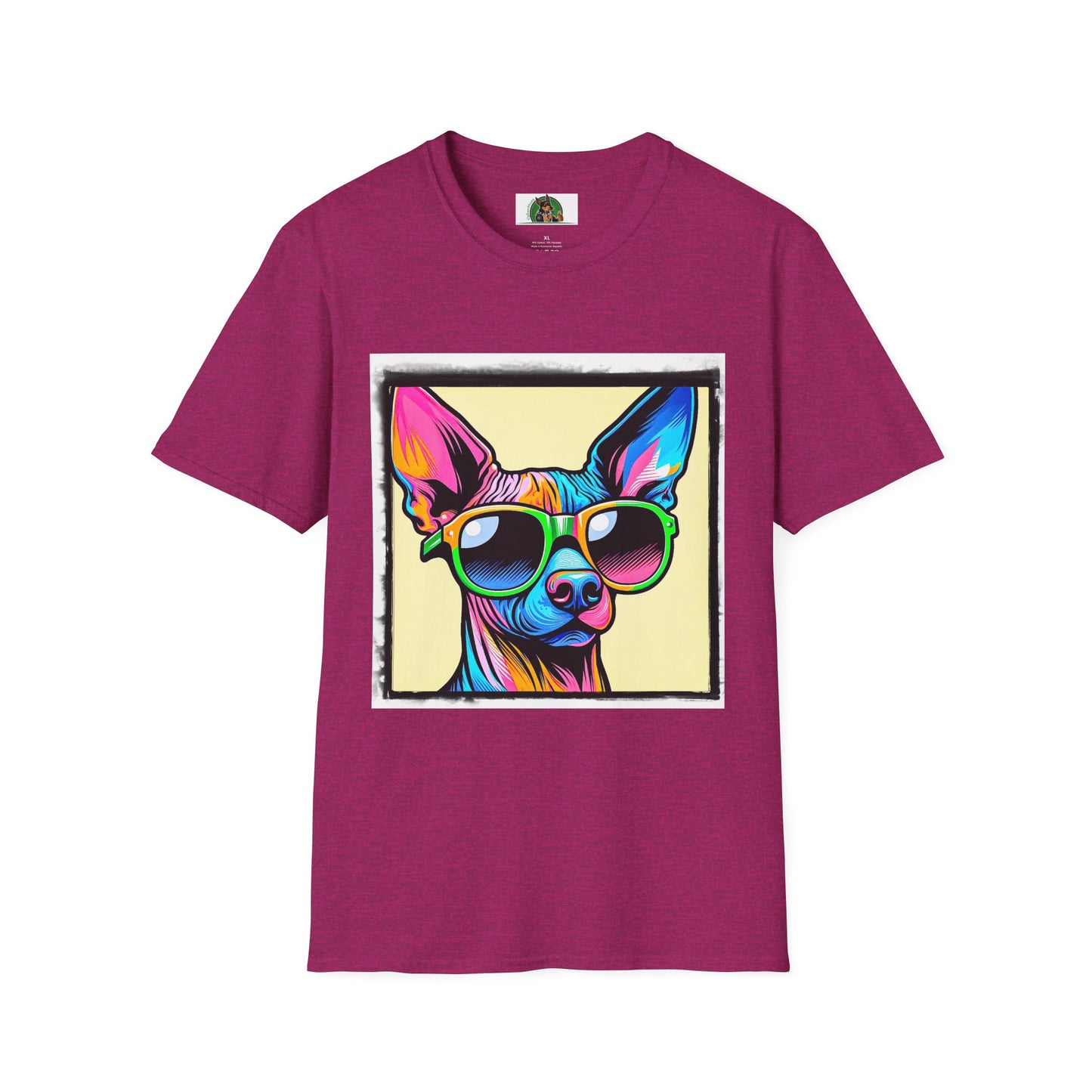 Mexican Hairless Dog T-Shirt Printify S Antique Heliconia 