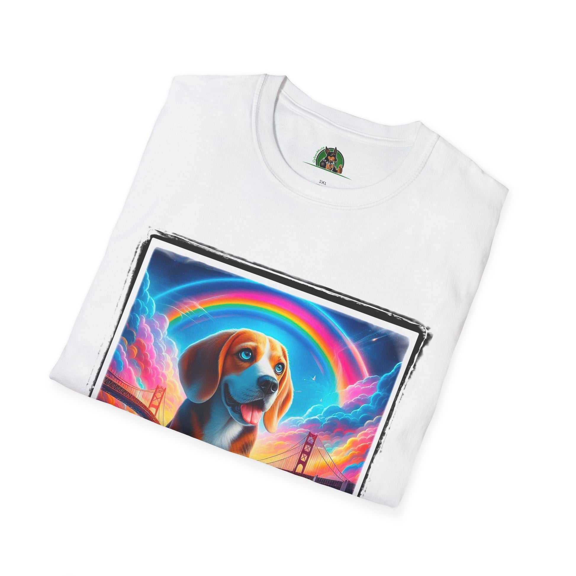 Beagle Rainbow Bridge T-Shirt Printify   