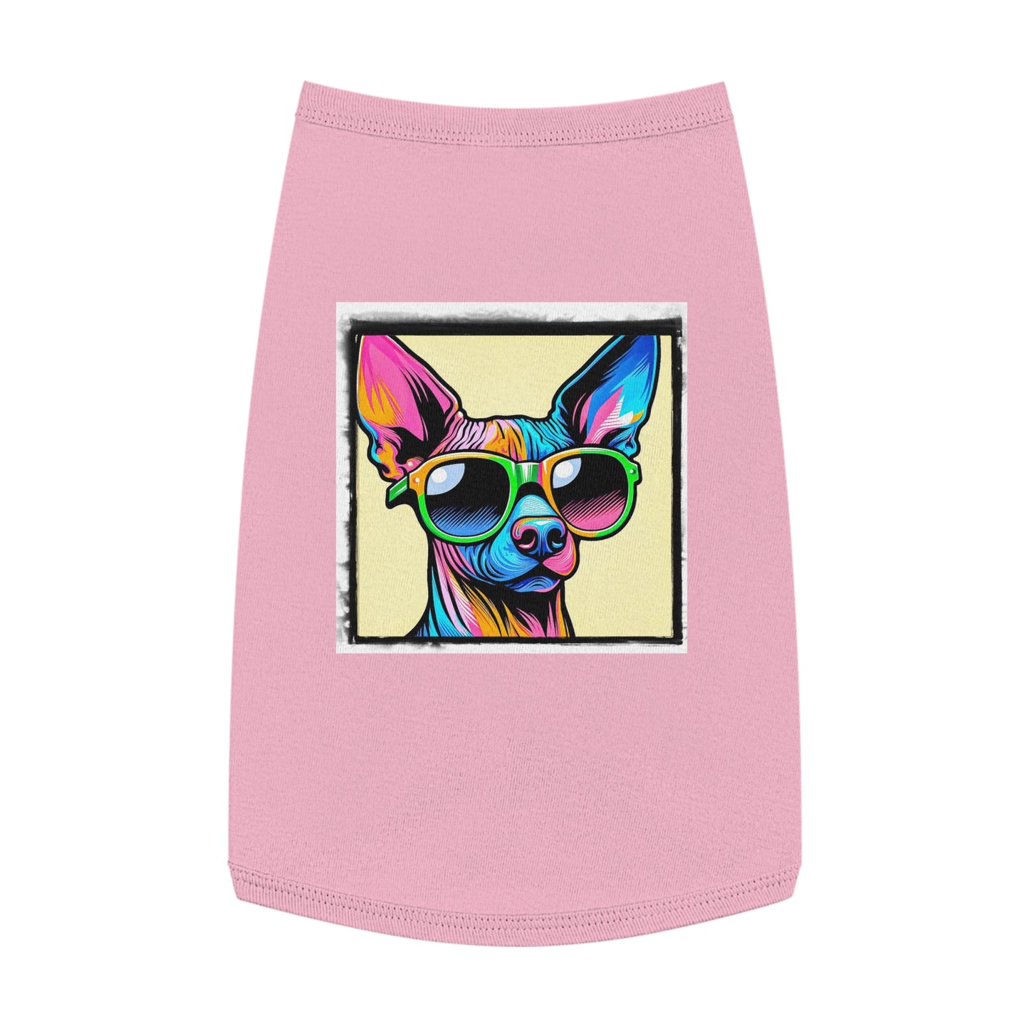 Pet Tank Top Mexican Hairless Pets Printify L Pink