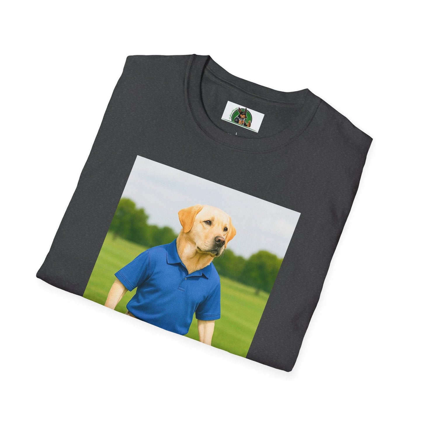 Labrador Retriever Golf T-Shirt — Sports Dog Tee for Dog Lovers T-Shirt Printify