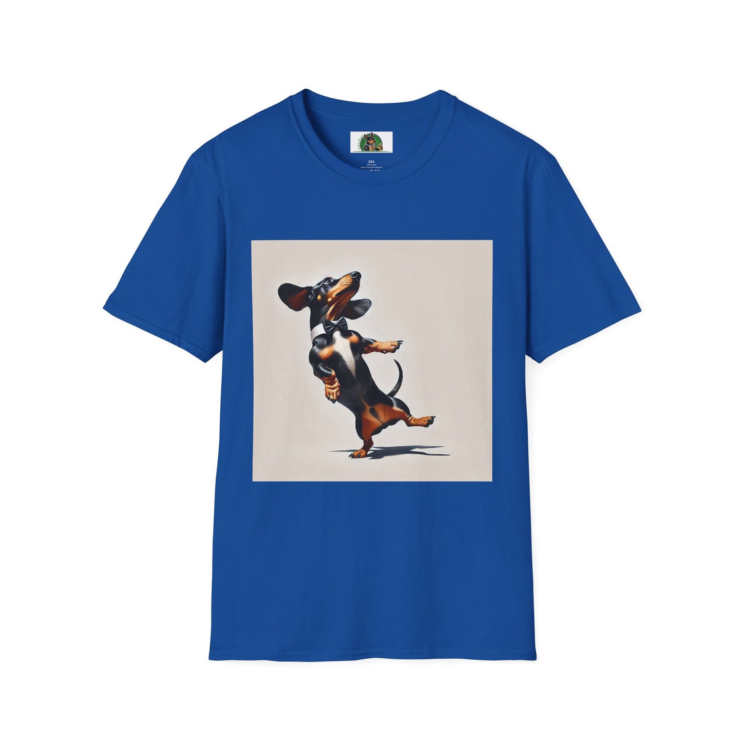 Dachshund Dancing Dog T-Shirt - Fun and Playful Unisex Tee T-Shirt Printify XS Royal