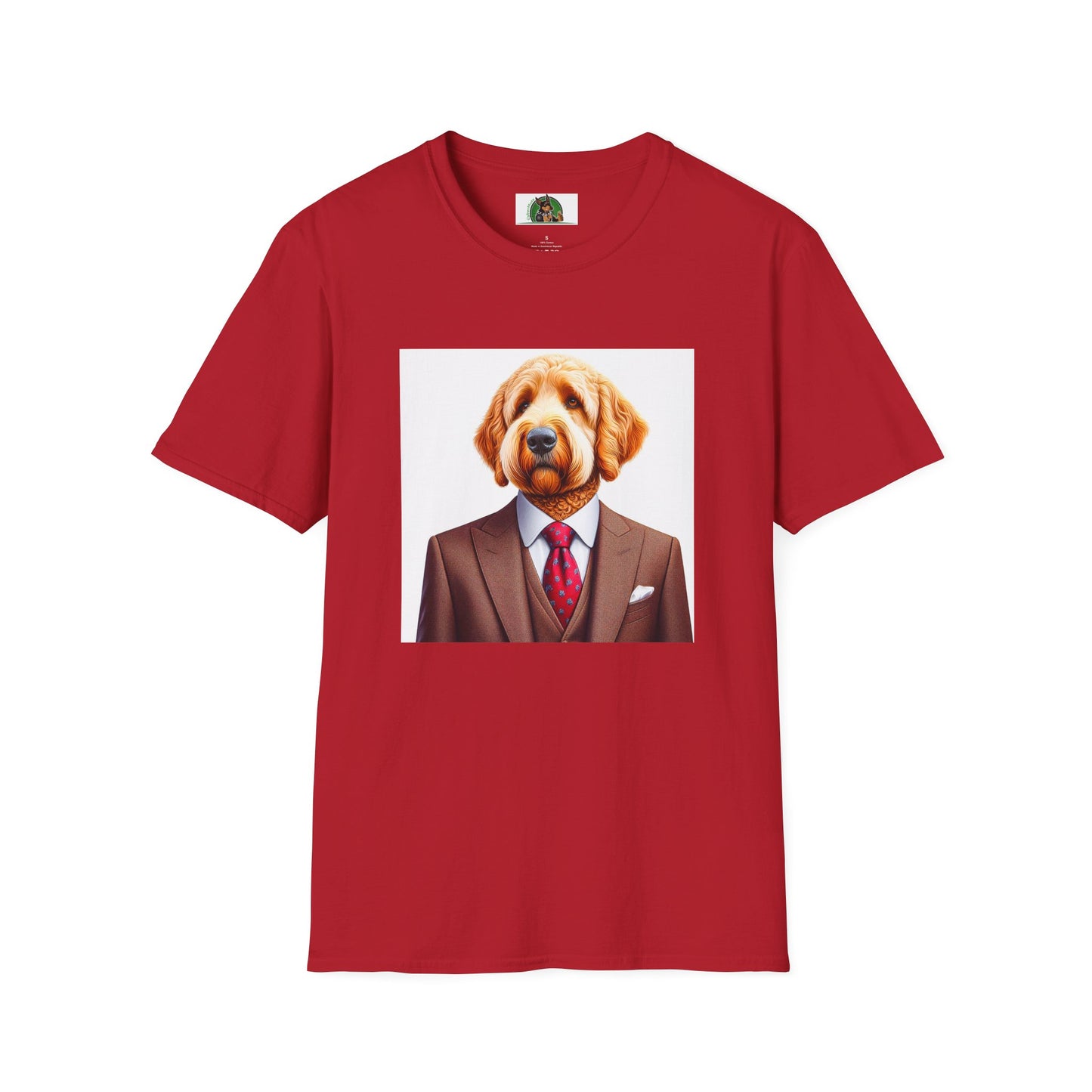 Golden Doodle T-Shirt Printify S Cherry Red